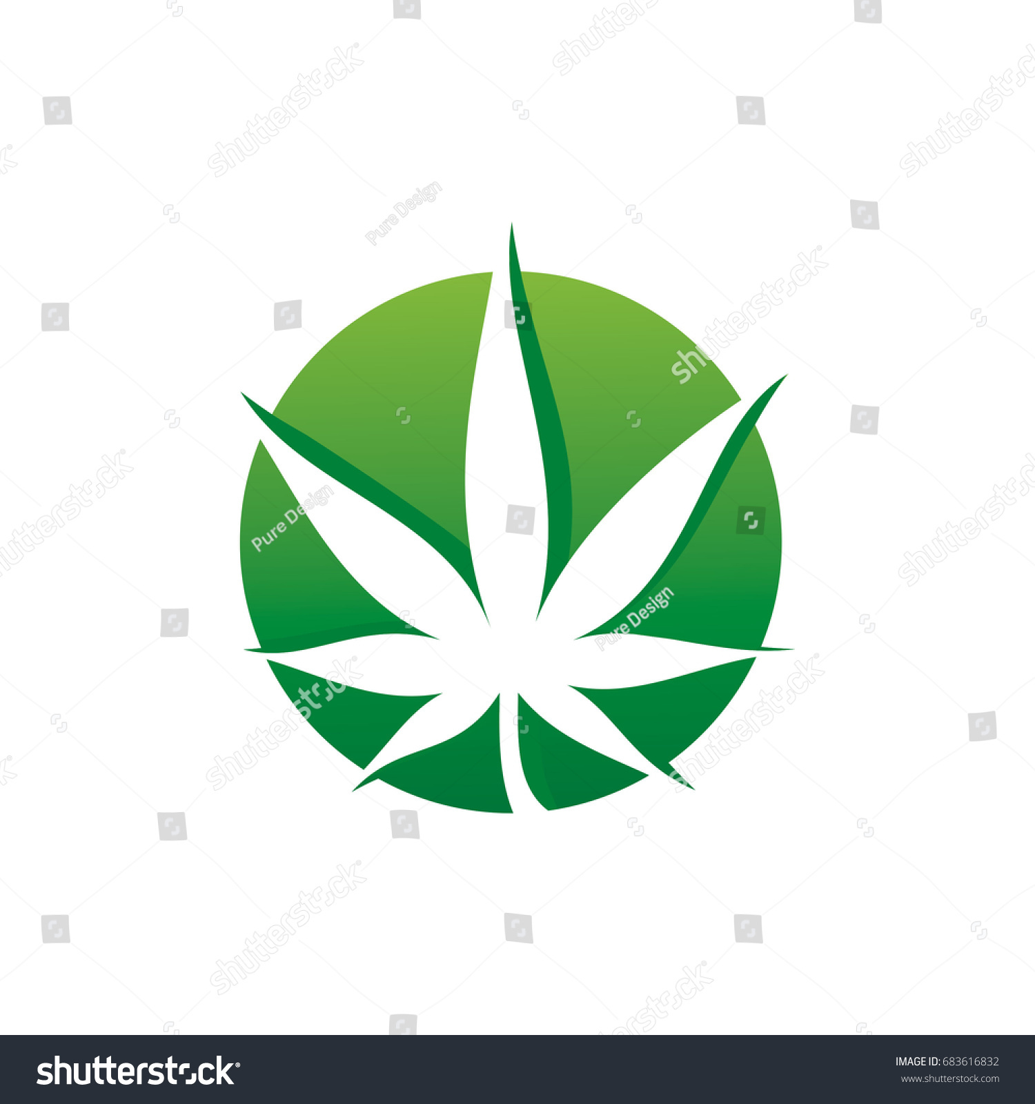 Cannabis Logo Stock Vector (Royalty Free) 683616832 | Shutterstock