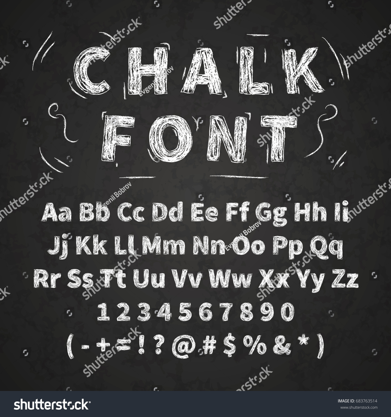 Шрифт LC Chalk