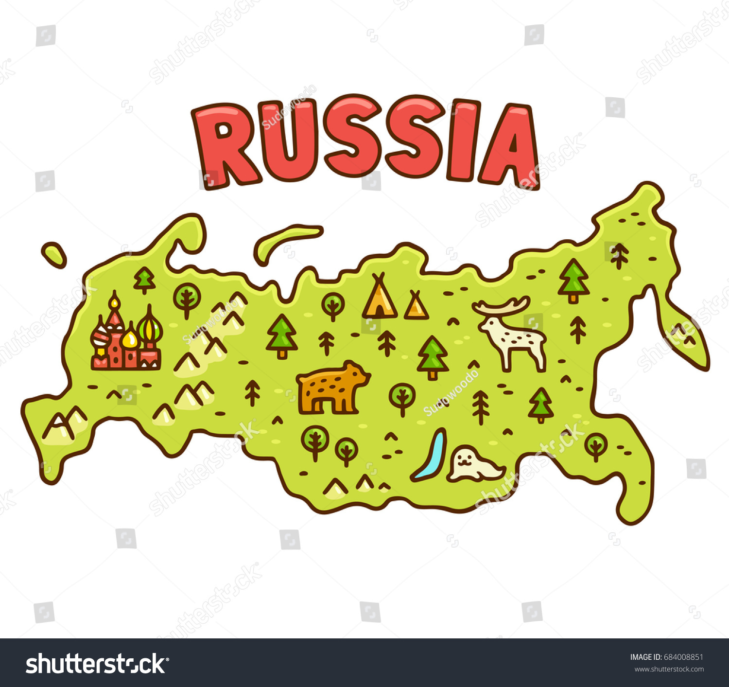 Смешная карта России