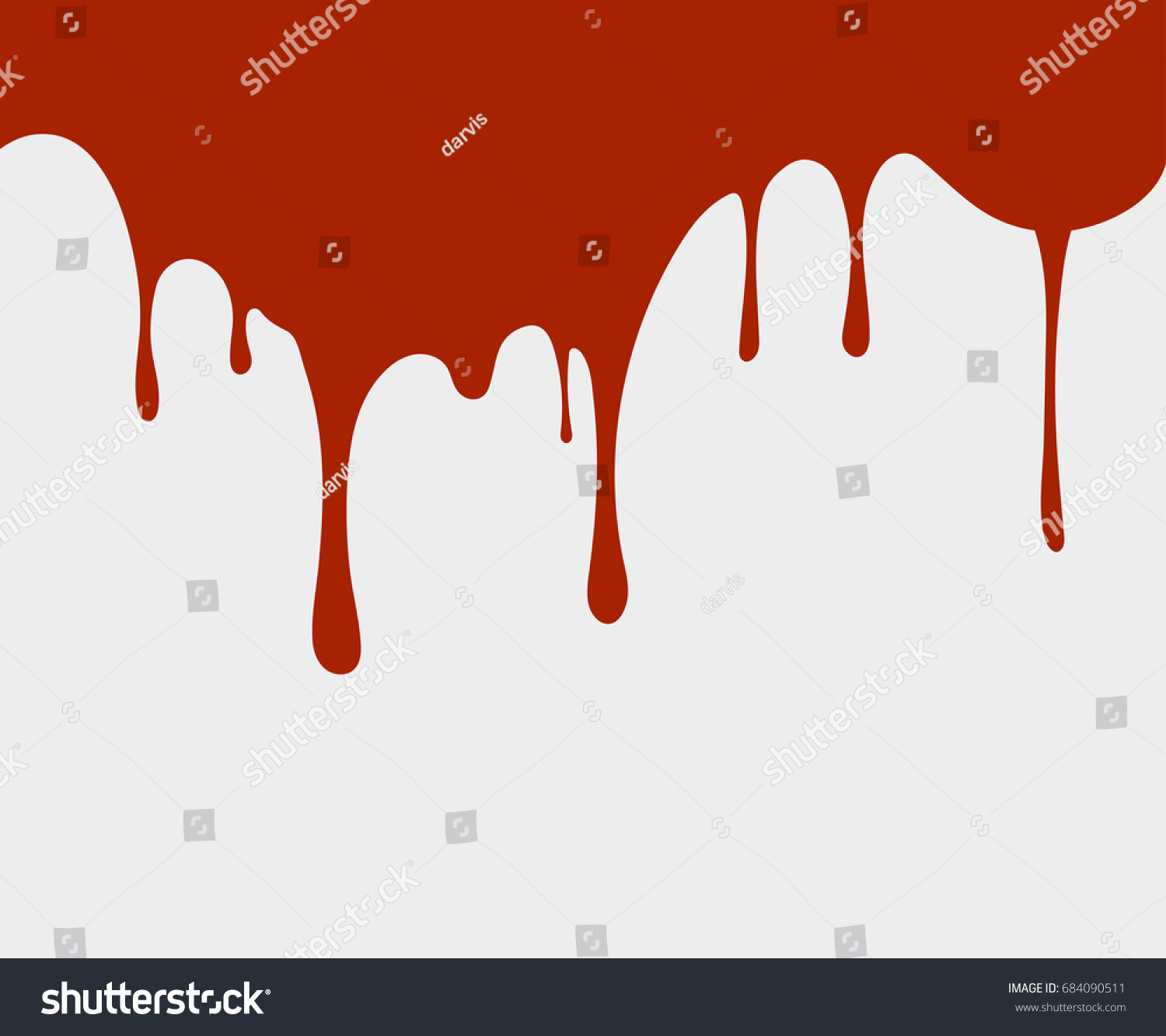 Red Liquid Drips Flows On Wall Stock Vector (Royalty Free) 684090511 ...