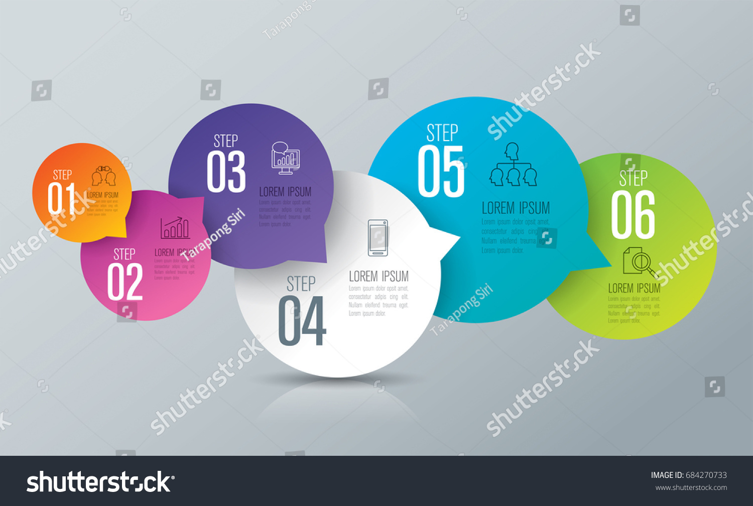 Infographics Design Vector Marketing Icons Can Stock Vector (Royalty ...