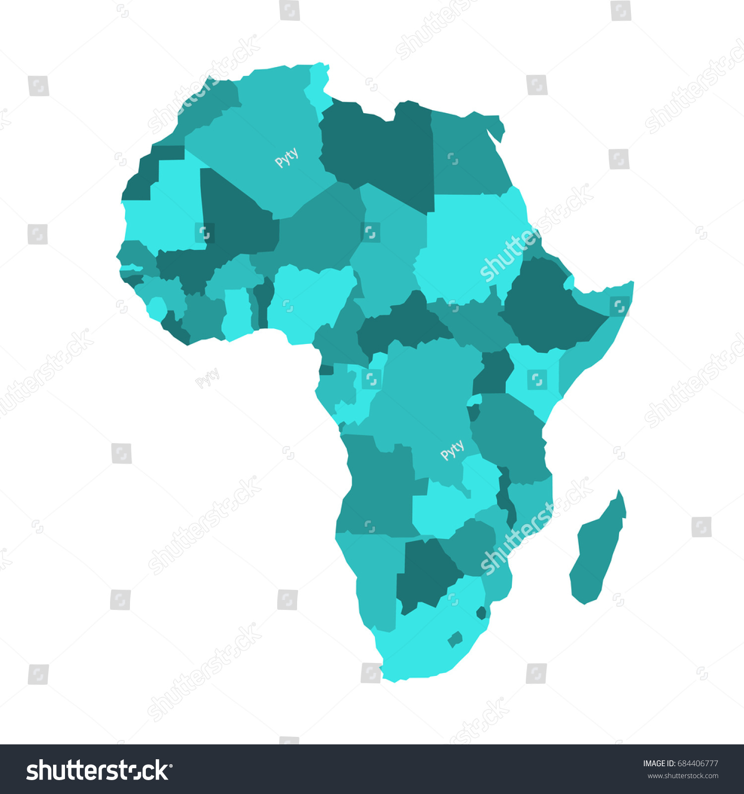 Actual Vintage Political Map Africa Flags Stock Illus - vrogue.co