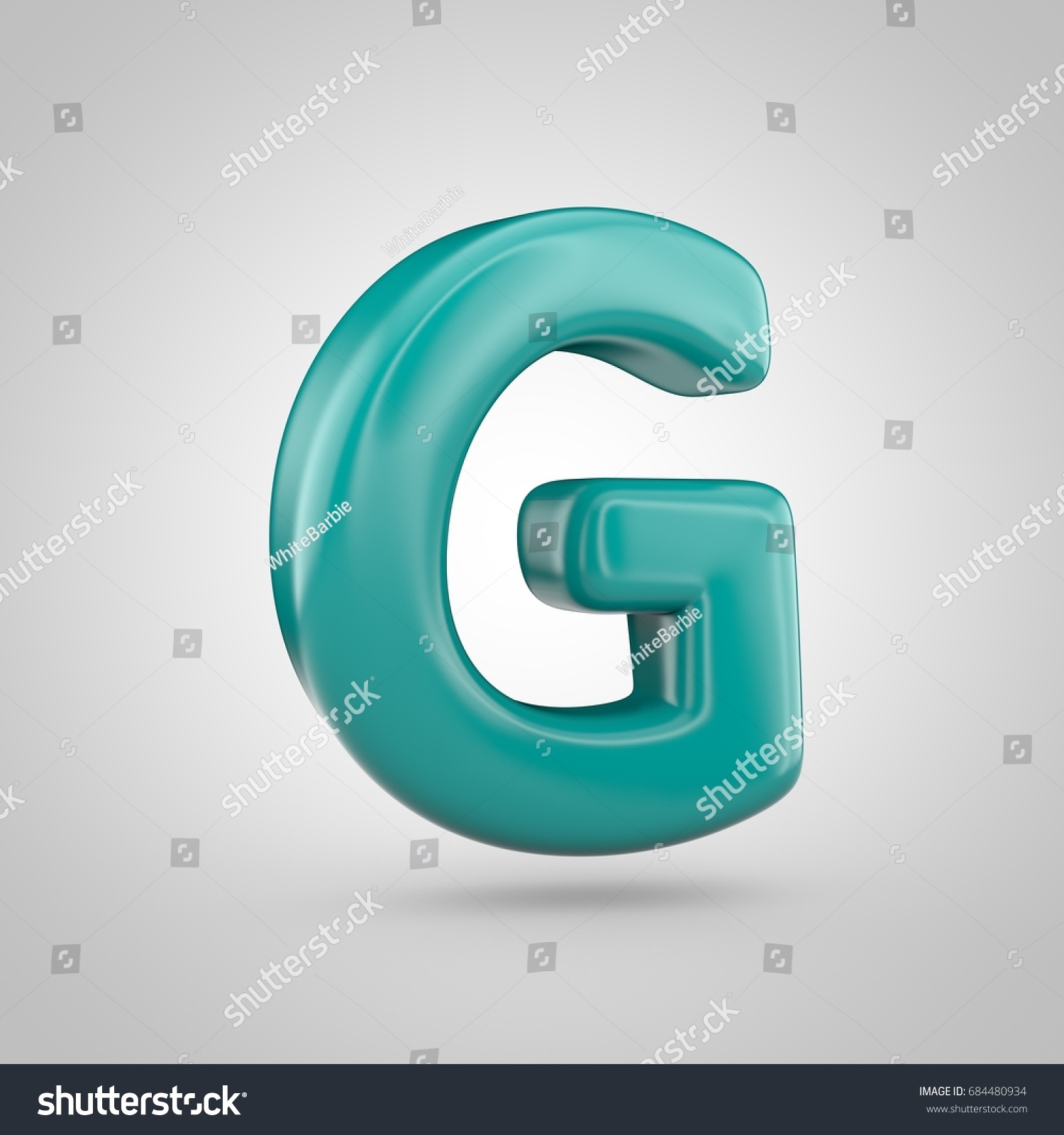 Glossy Marrs Green Color Alphabet Letter Stock Illustration 684480934 ...