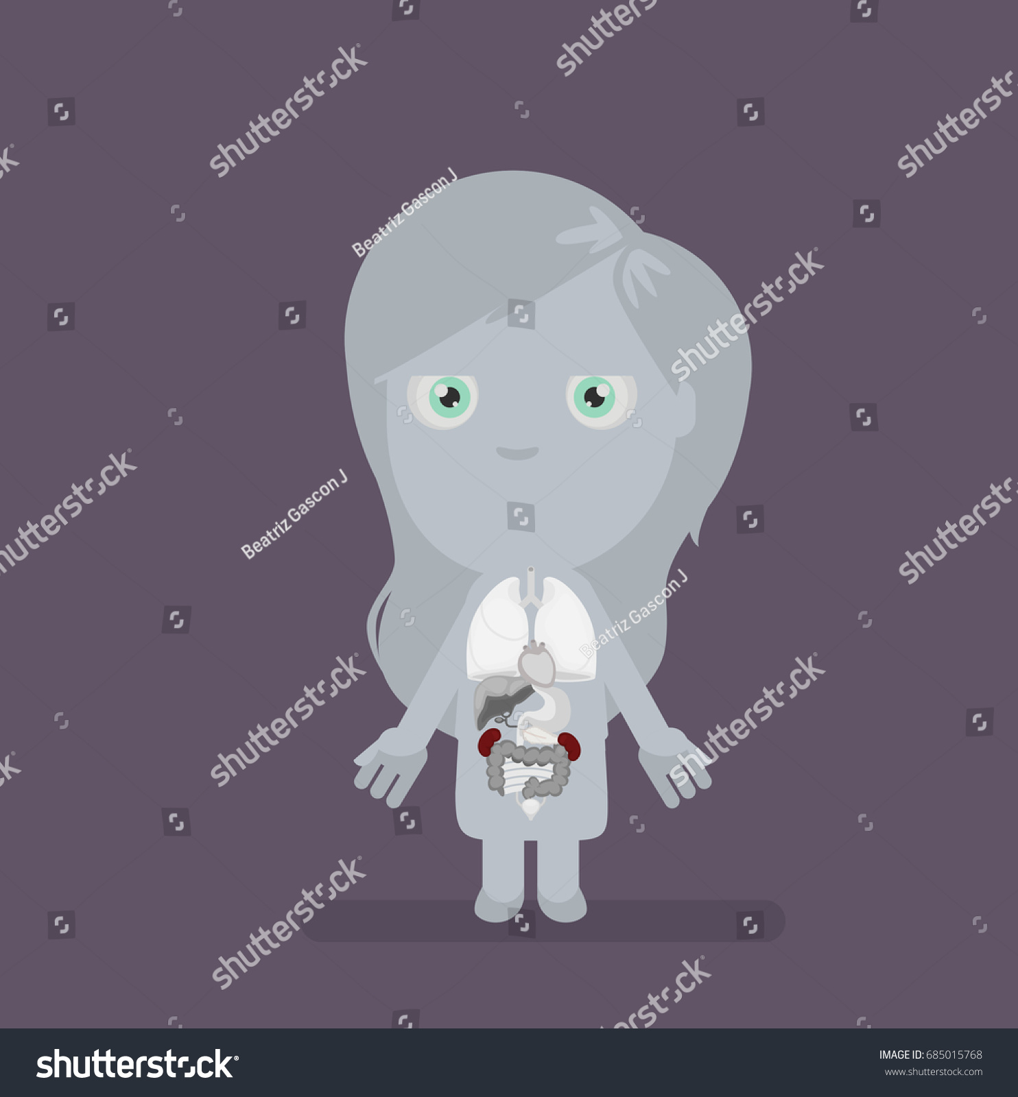 Human Body Anatomy Vector Illustration Stock Vector Royalty Free Shutterstock