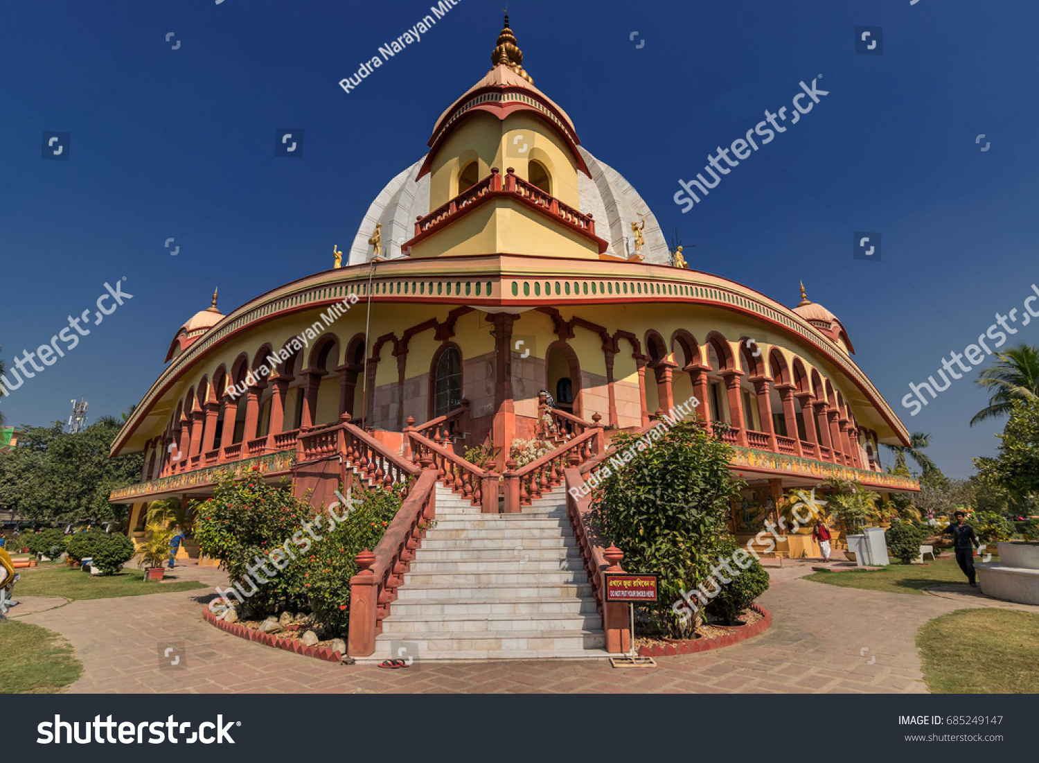 Temple International Society Krishna Consciousness Iskon Stock Photo ...