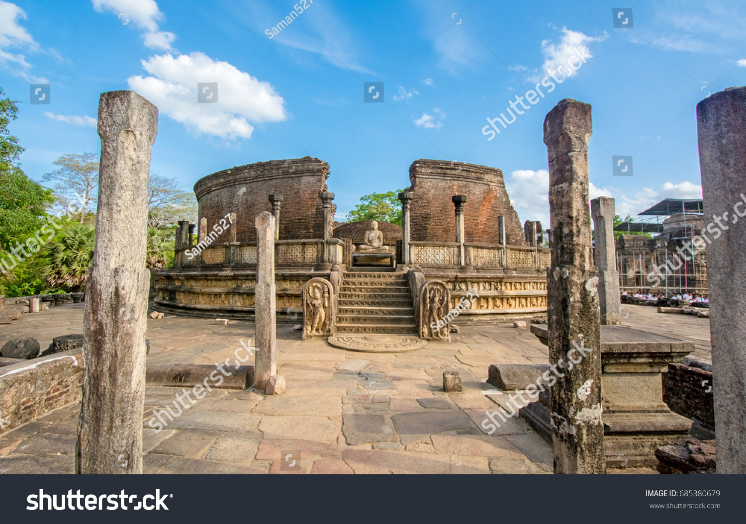 Polonnaruwa Ancient Vatadage That Ancient Structure Stock Photo ...