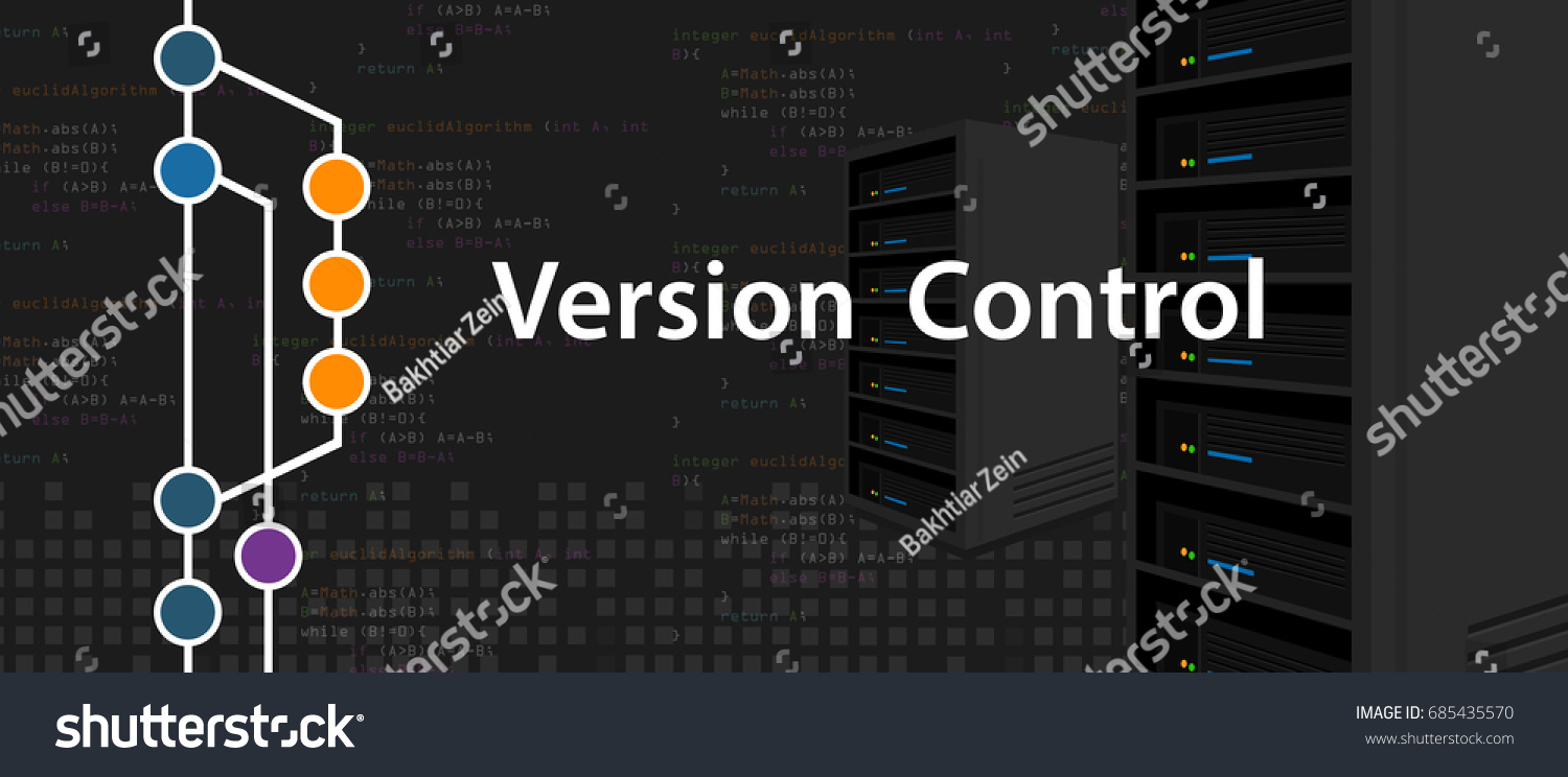 Version Control Programming Version Stock Vector (Royalty Free ...