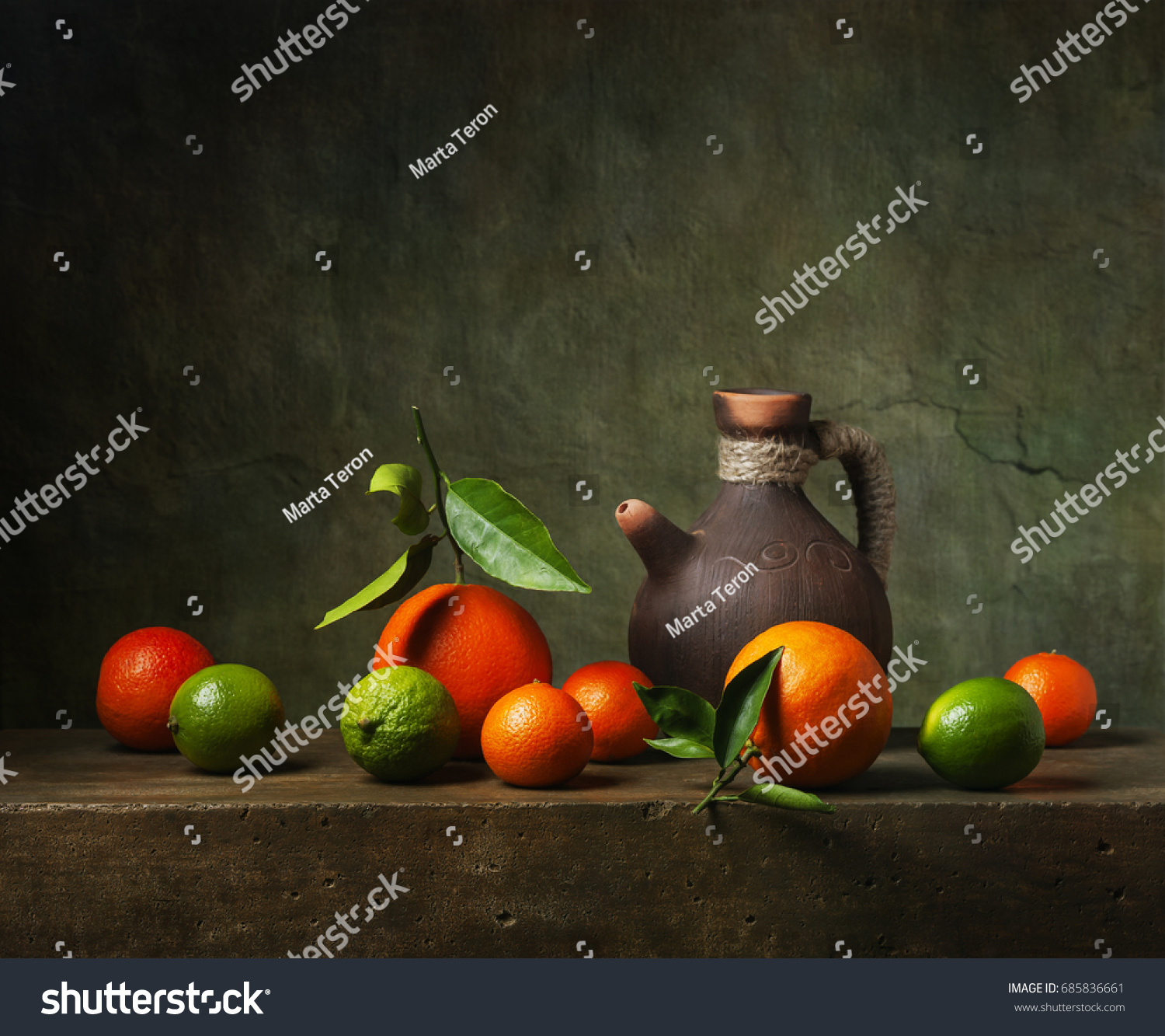 Still Life Citrus Fruit Jug Stock Photo 685836661 | Shutterstock