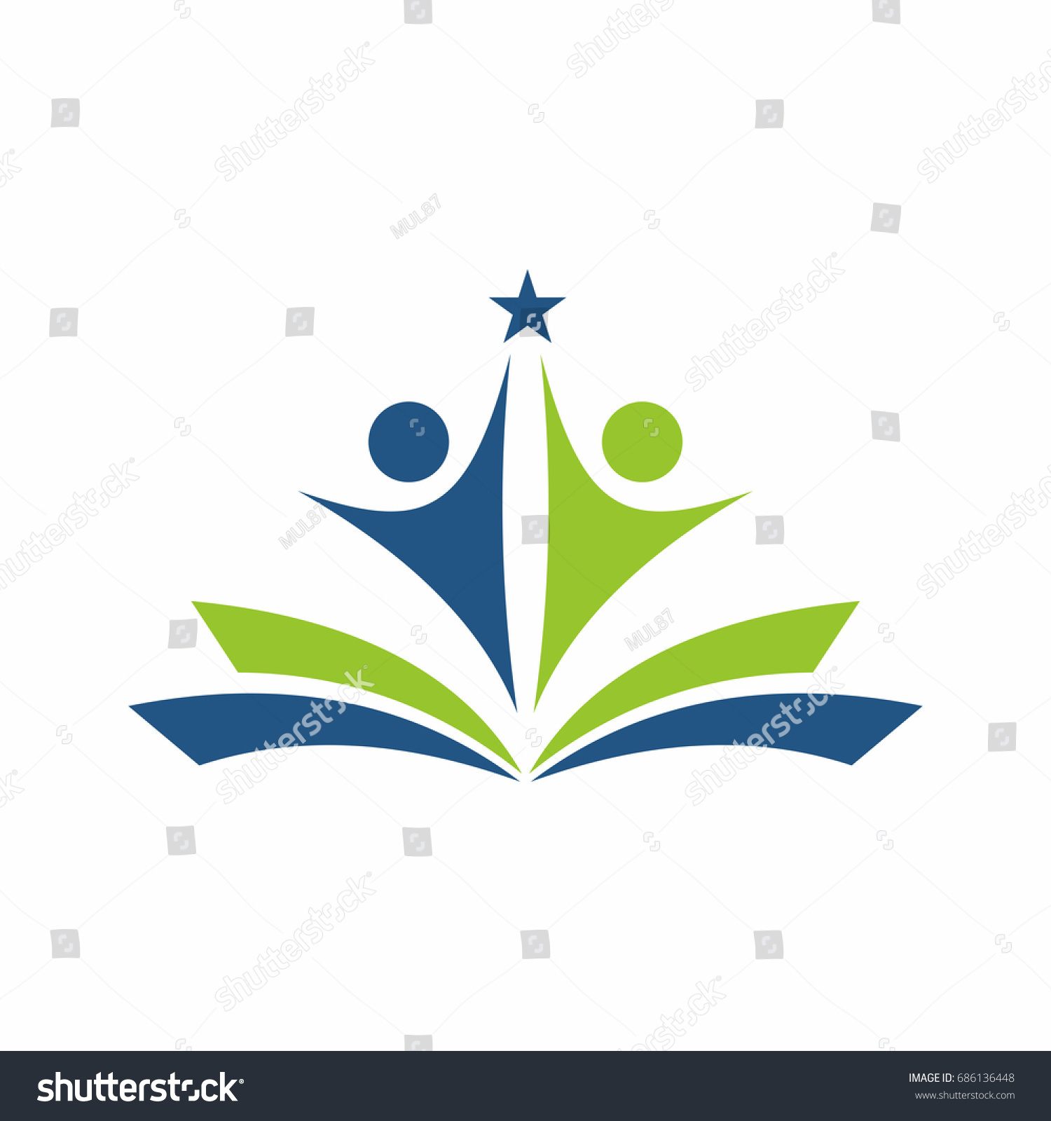 Vector Studying Symbols Education Icons Logo Stock Vector (Royalty Free ...