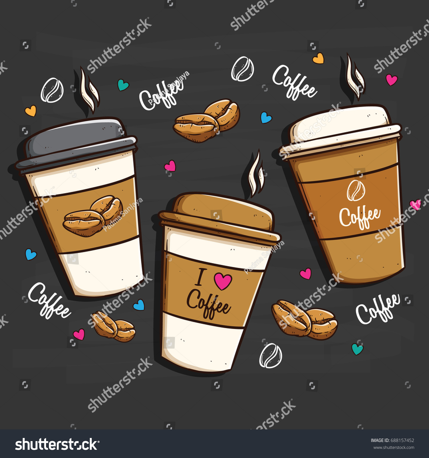 Векторные изображения кофе с собой