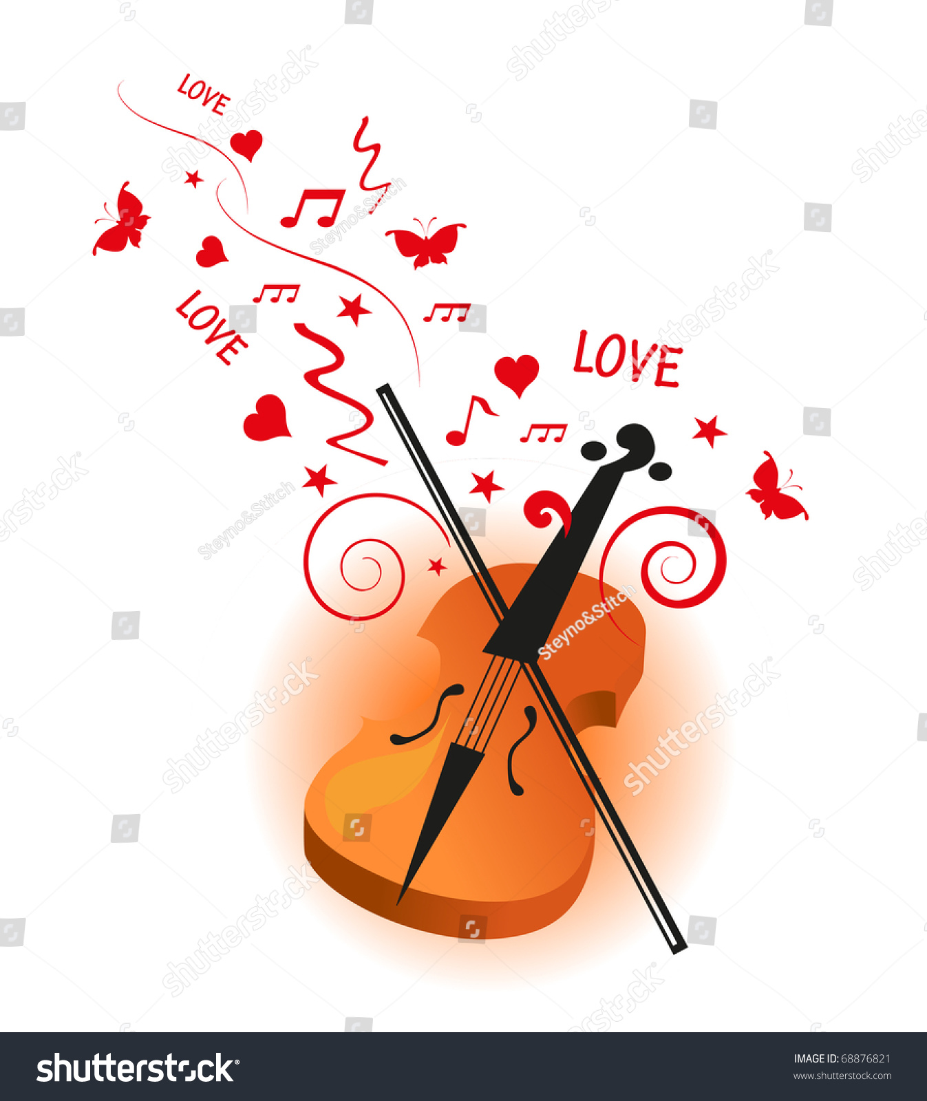 Violin love. Информация о скрипке. Постер скрипачка.