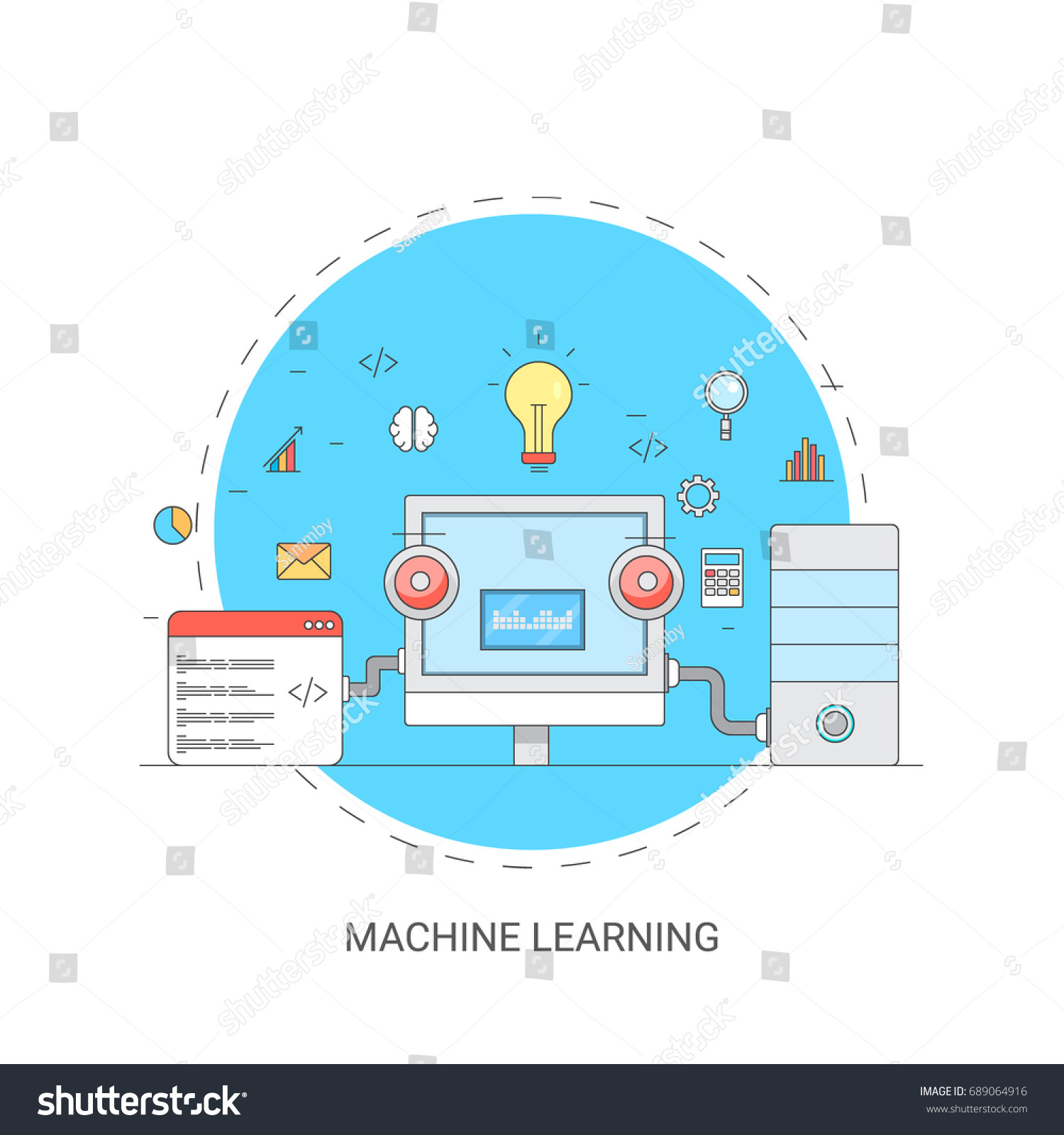 Machine Learning Artificial Intelligence Automation Technology Stock ...