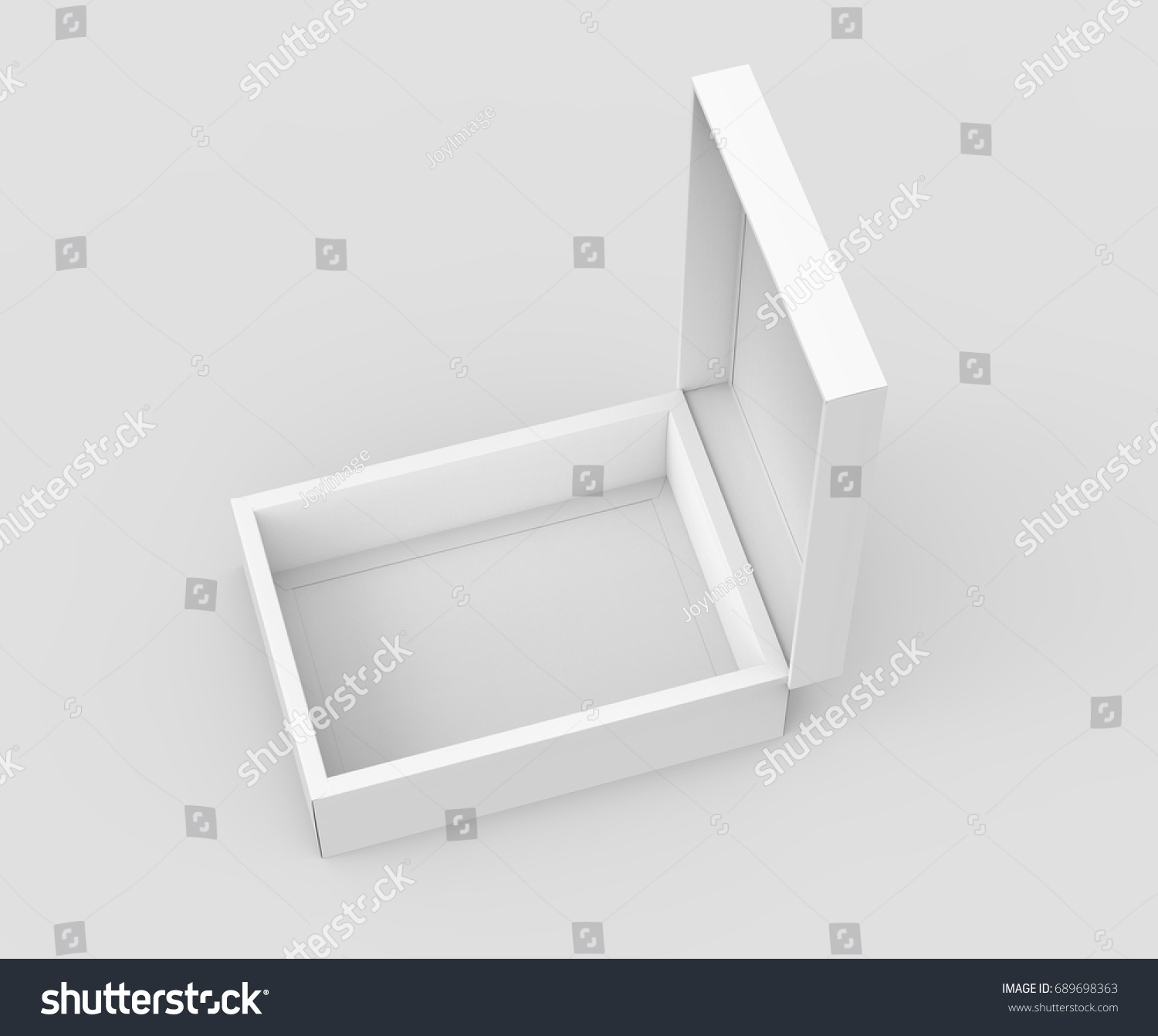 White Box Mockup Blank Box Template Stock Illustration 689698363 ...