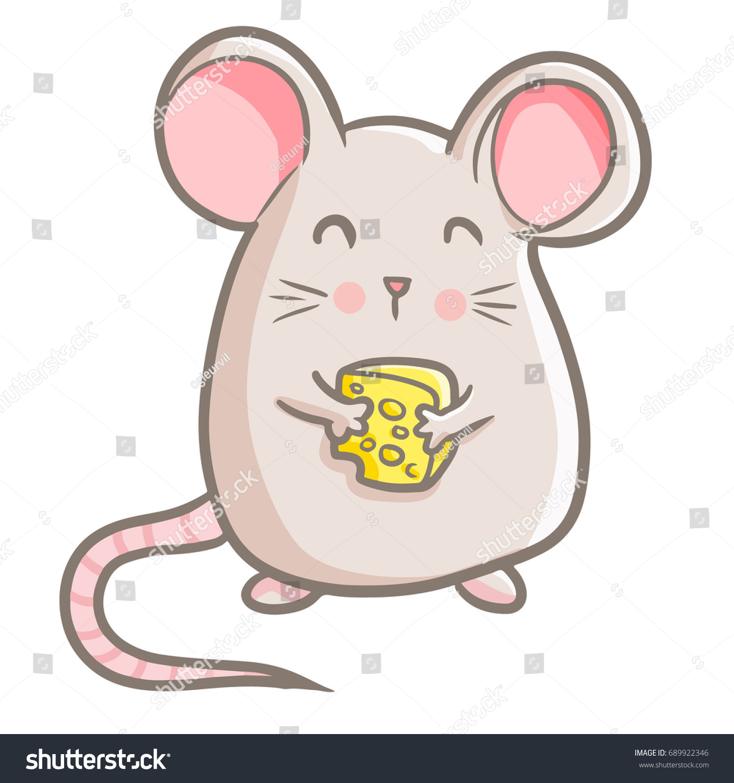 Милая мышь вектор