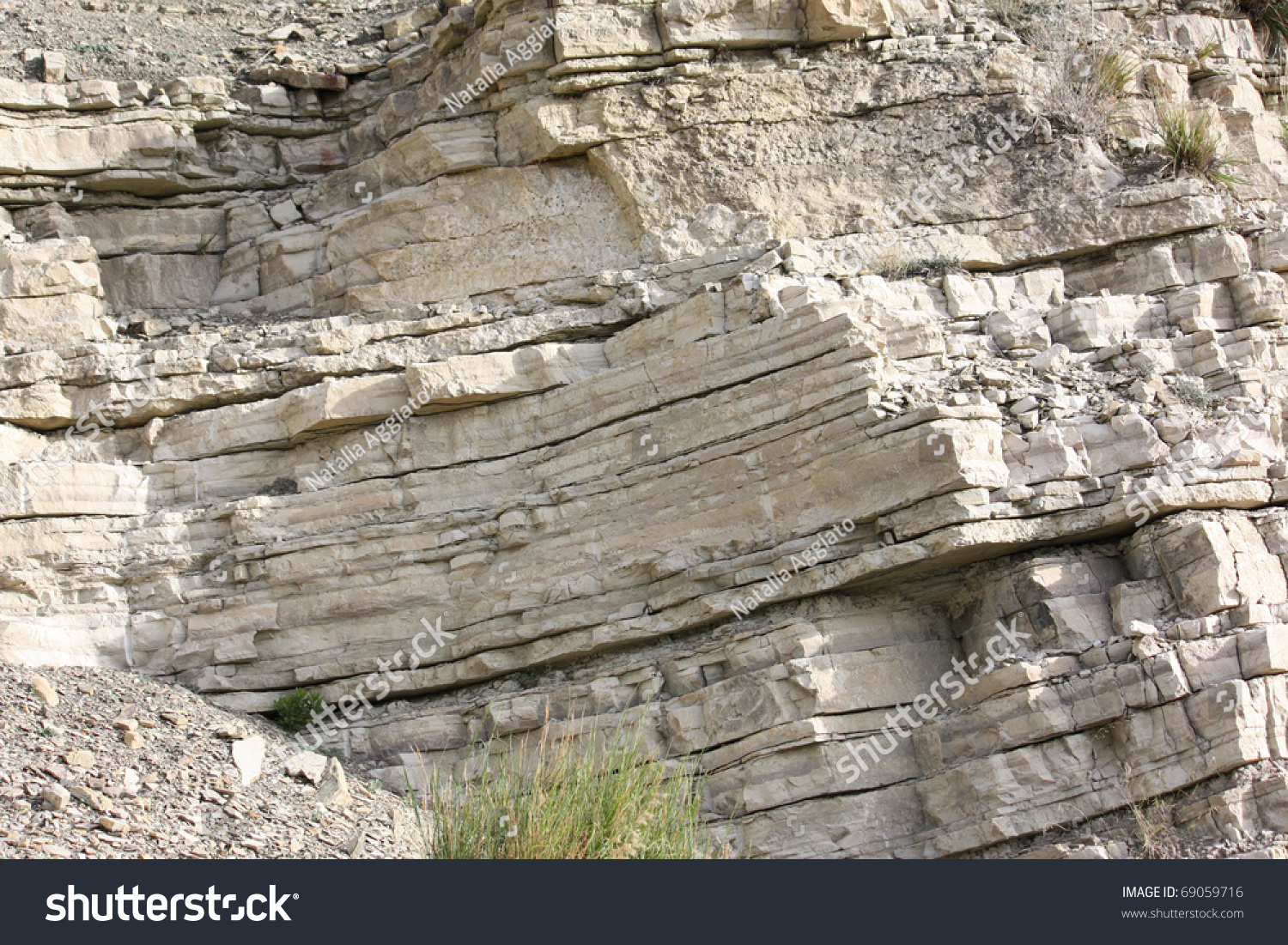 Layered Sedimentary Rock Stock Photo 69059716 | Shutterstock