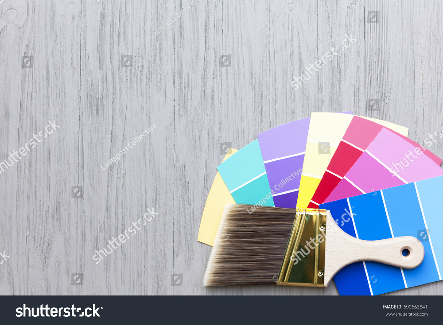 Paint Swatches Background Stock Photo 690663841 Shutterstock   Stock Photo Paint Swatches Background 690663841 