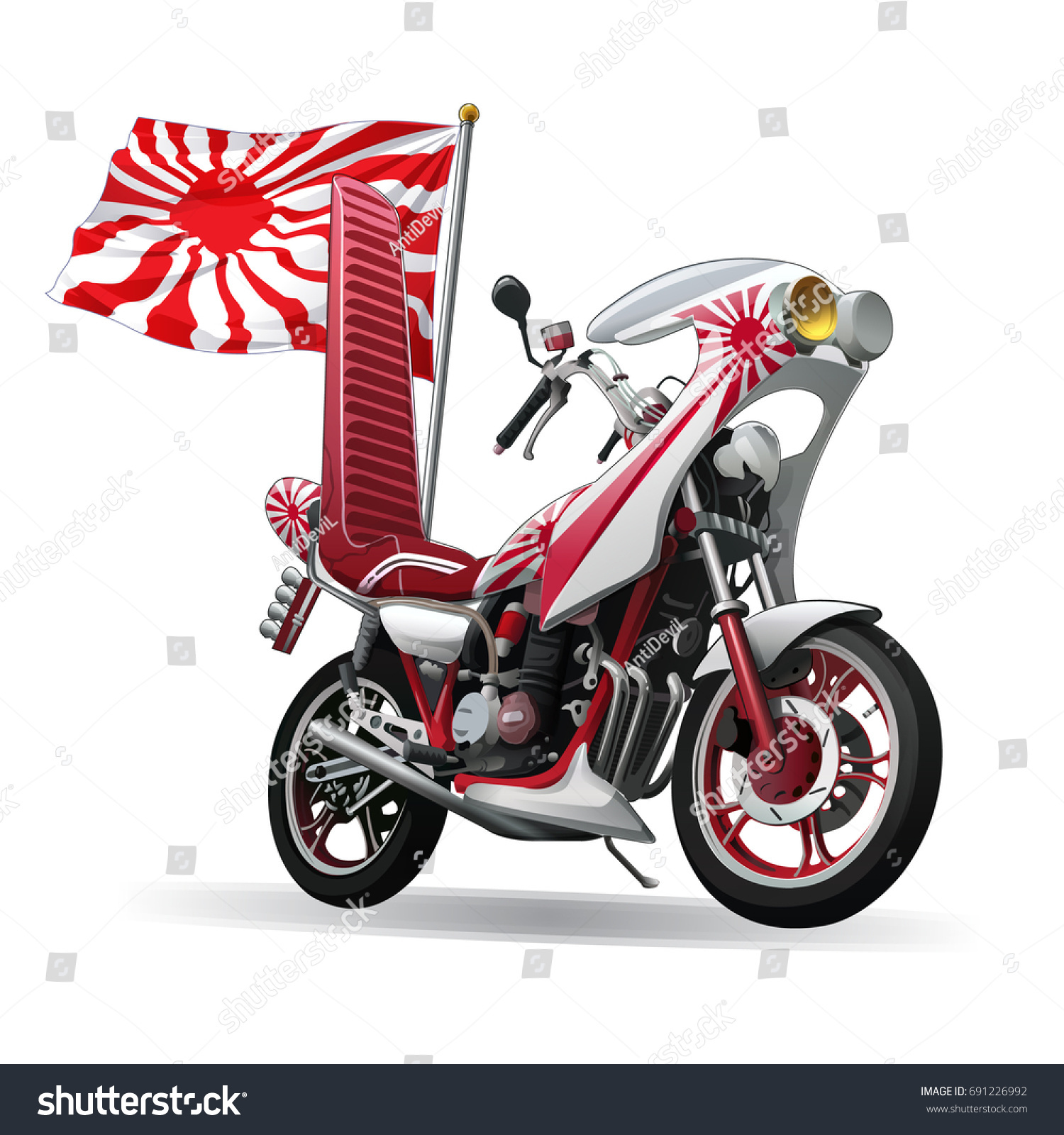 Мотоцикл в японском стиле