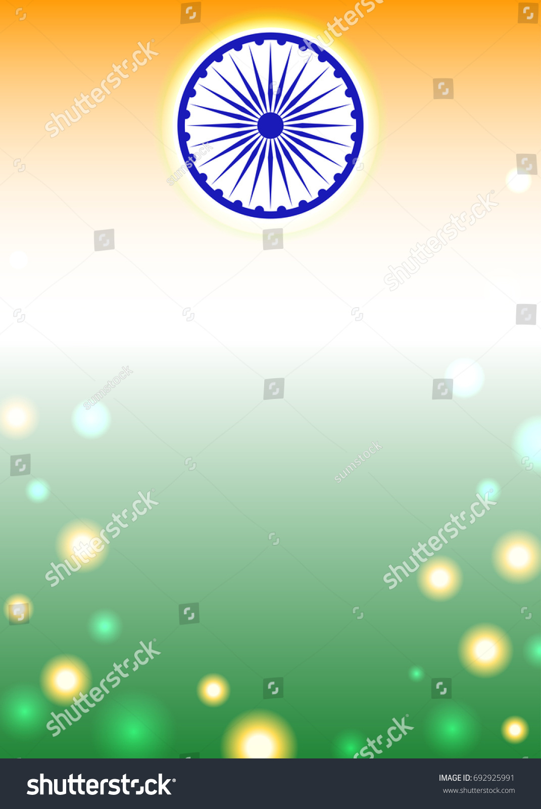 Indian Flag Themed Patriotic Background Stock Illustration 692925991 ...