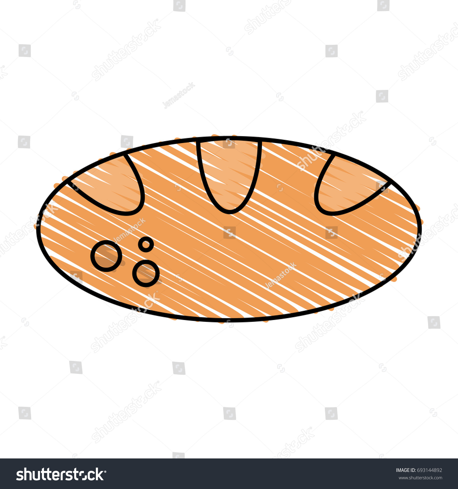 Bread Vector Illustration Stock Vector (Royalty Free) 693144892 ...