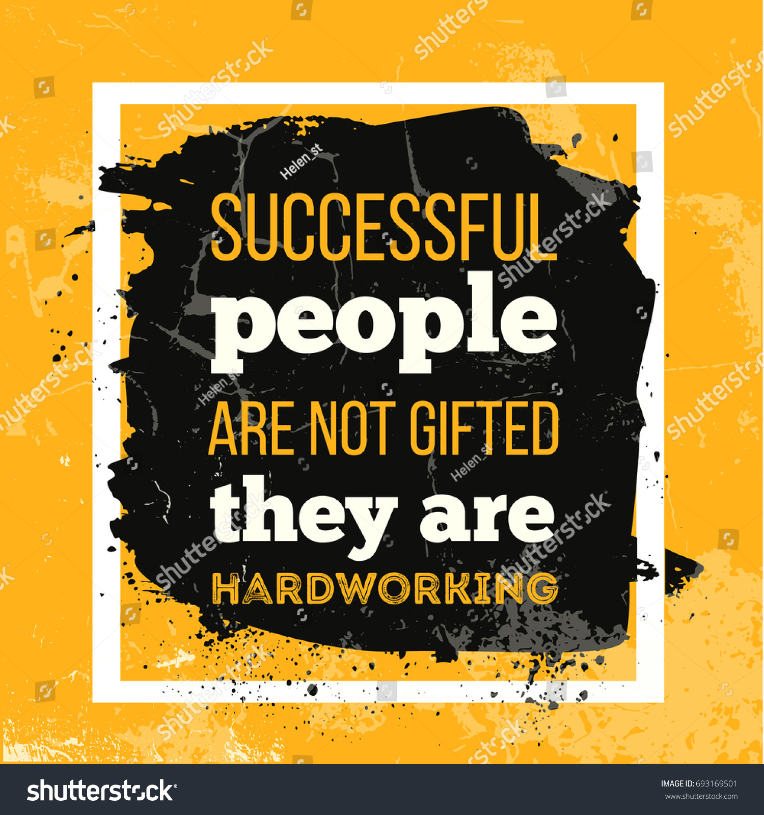 Successful People Not Gifted They Hardworking Stock Vector (Royalty ...