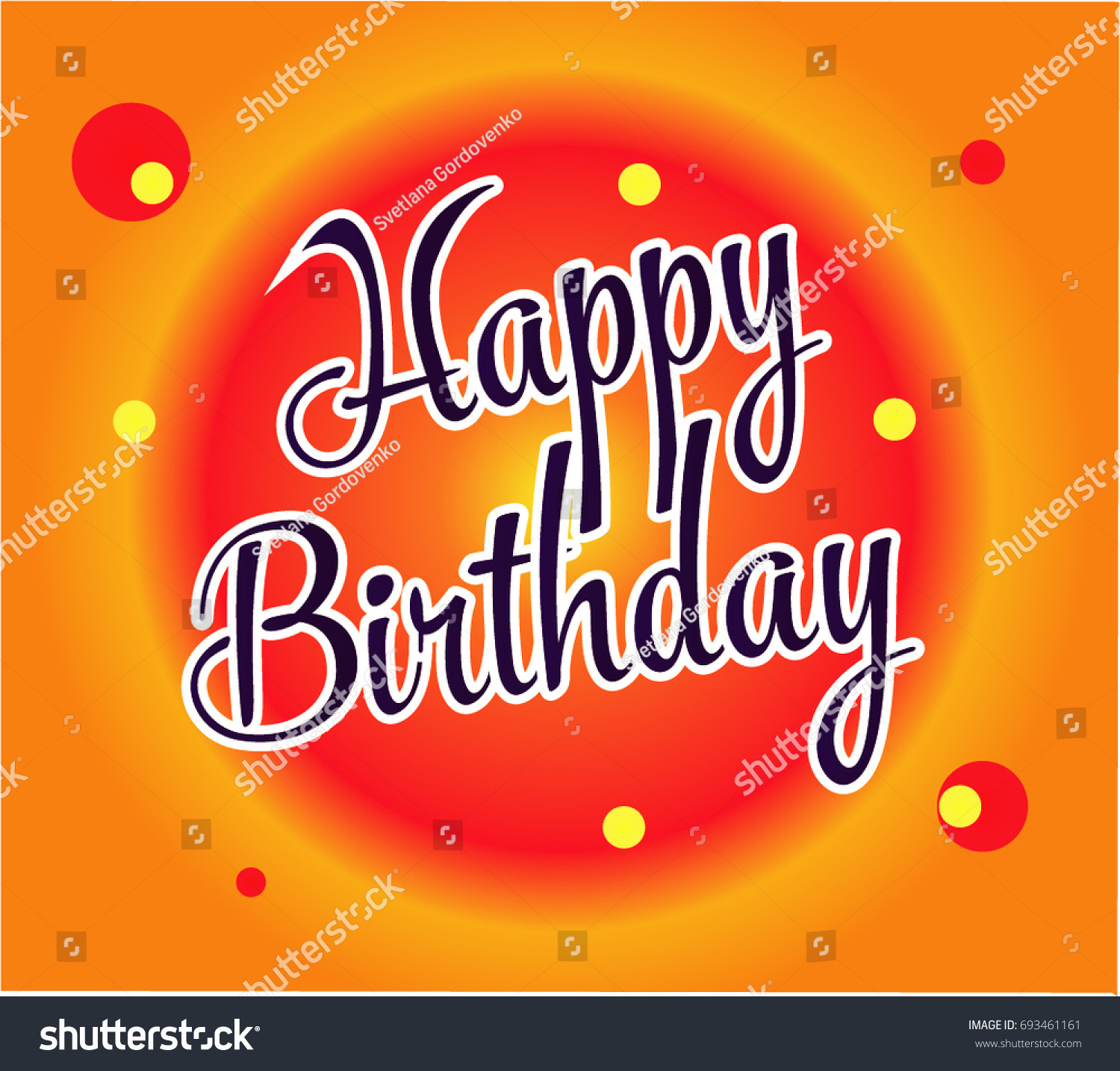 Happy Birthday Cartoon Stock Vector (Royalty Free) 693461161 | Shutterstock