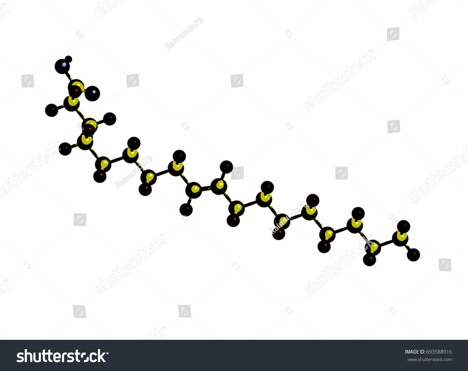 Molecular Structure Trans Oleic Acid Compound Stock Illustration 693588916 Shutterstock 8192