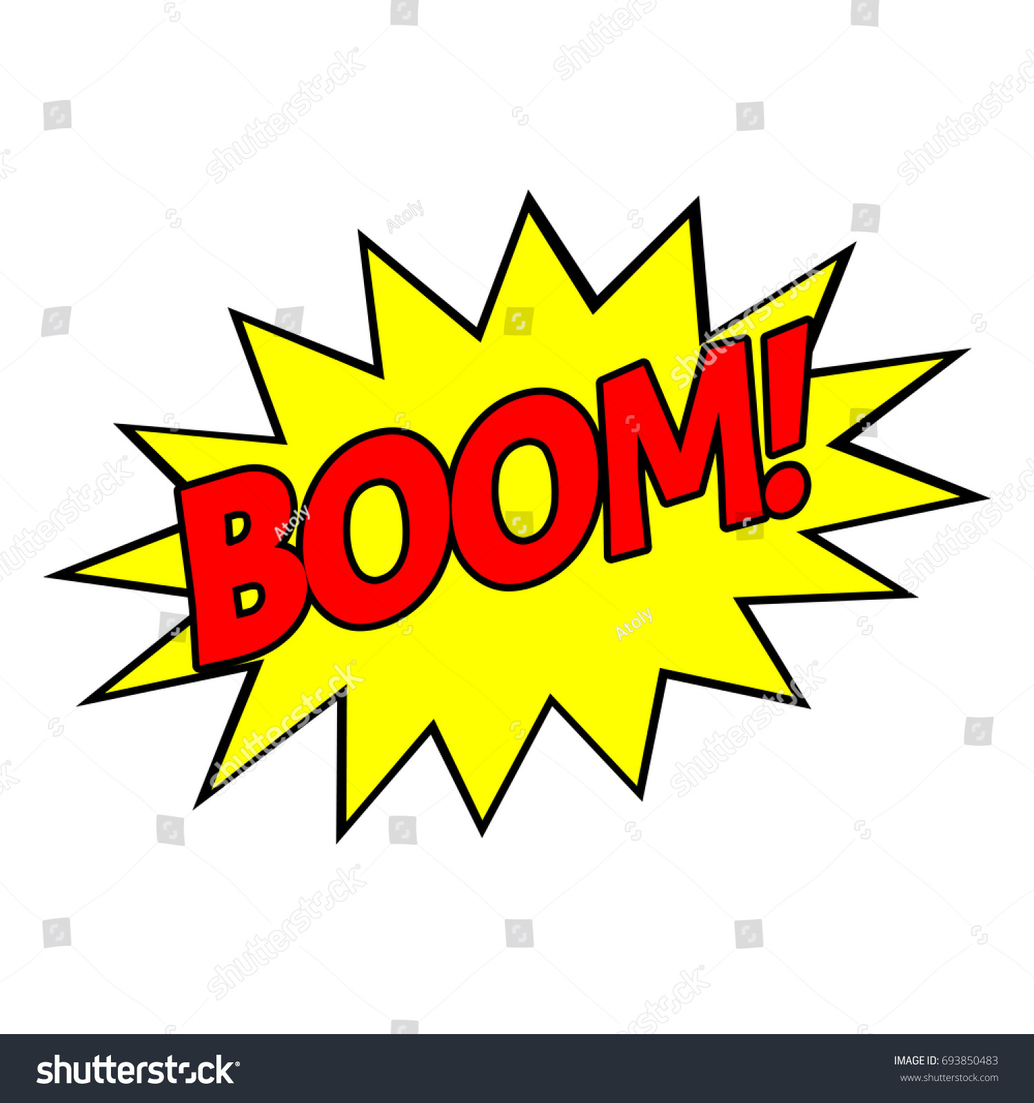 Pop Art Boom Stock Vector (Royalty Free) 693850483 | Shutterstock