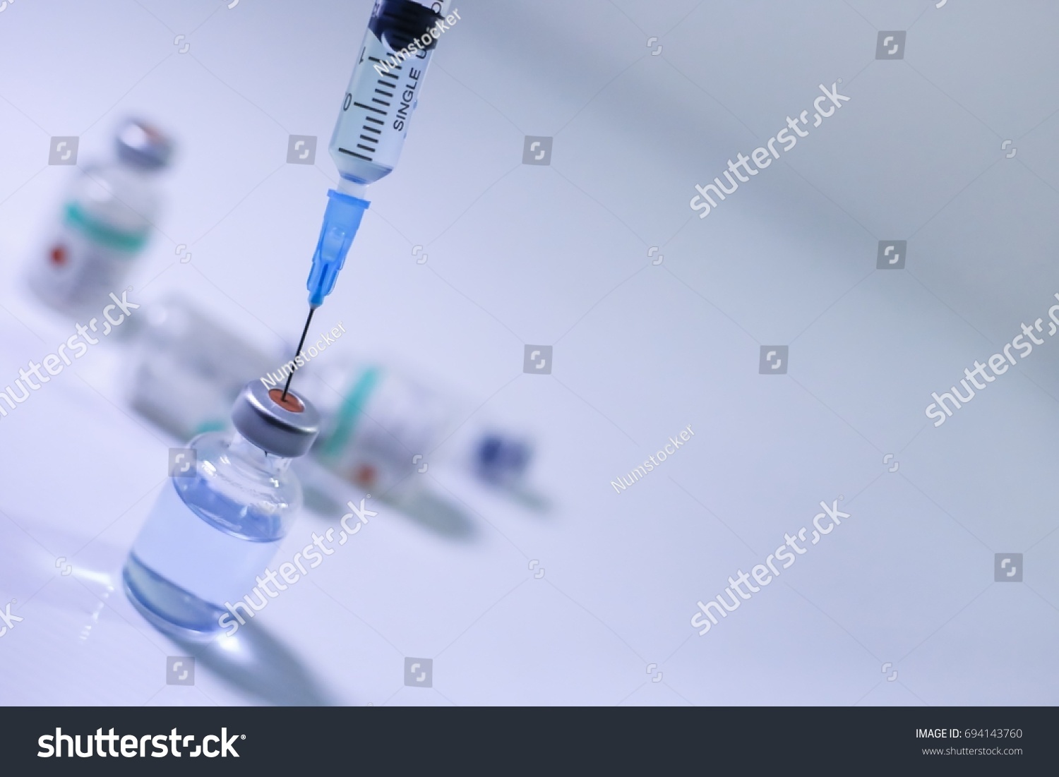 Medication Drug Needle Syringe Drug Medical Stock Photo 694143760 ...