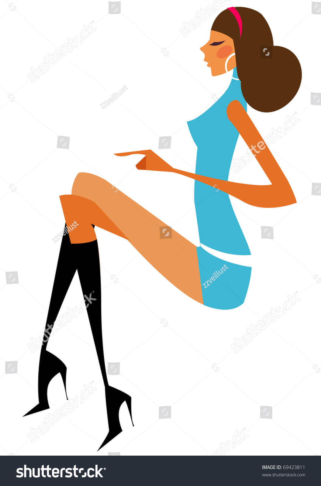 Sexy Girl Stock Vector Royalty Free 69423811 Shutterstock