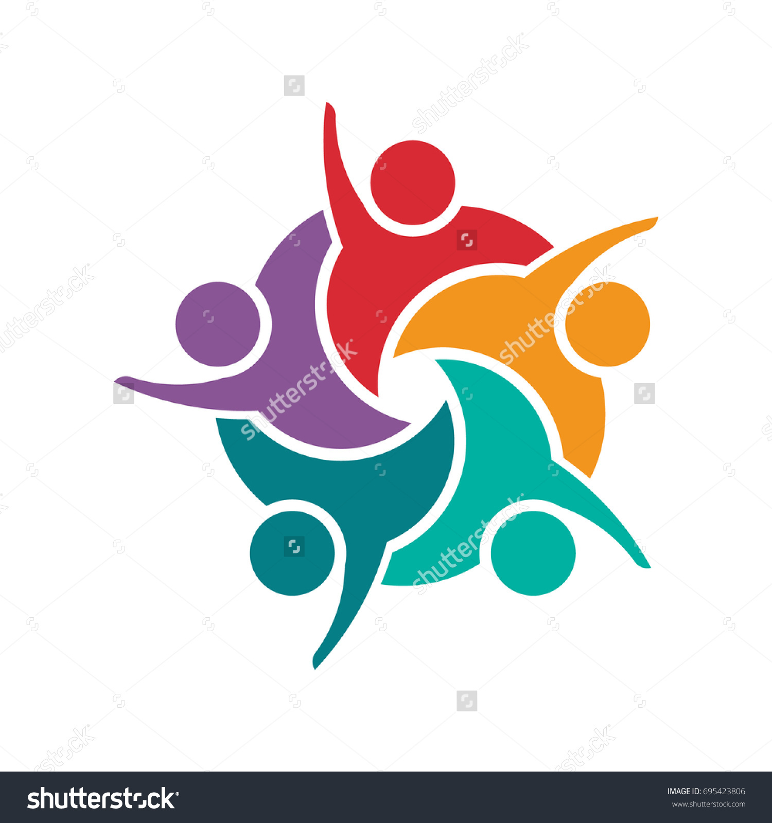 Successful Team Work Group Young Business Stock Vector (Royalty Free ...