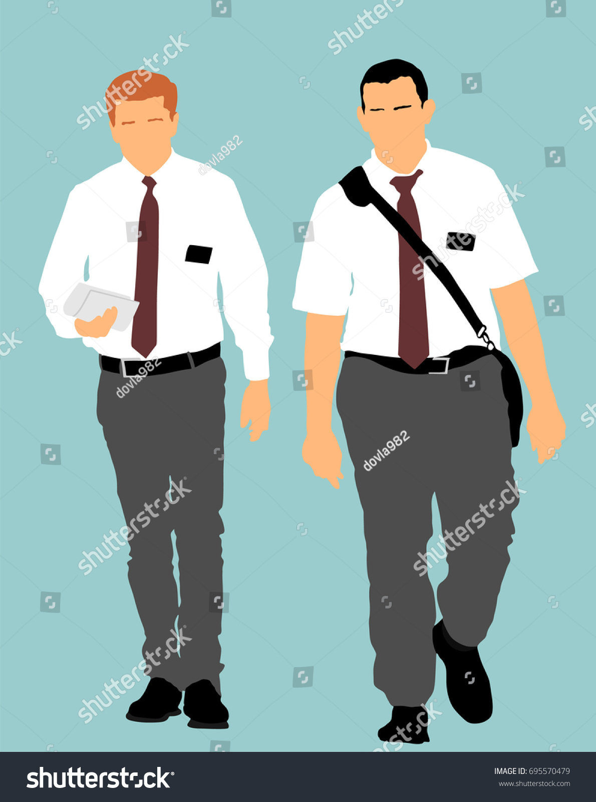 Jehovahs Witnesses Street Vector Illustration Public Stock Vector ...