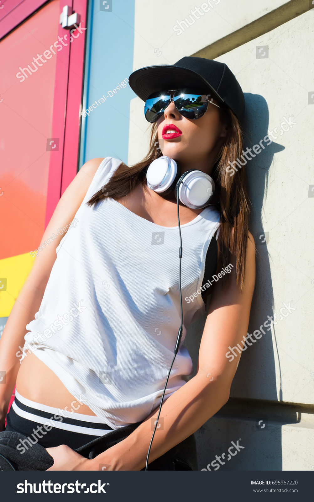 Beautiful Young Hip Hop Rapper Girl Stock Photo 695967220 | Shutterstock