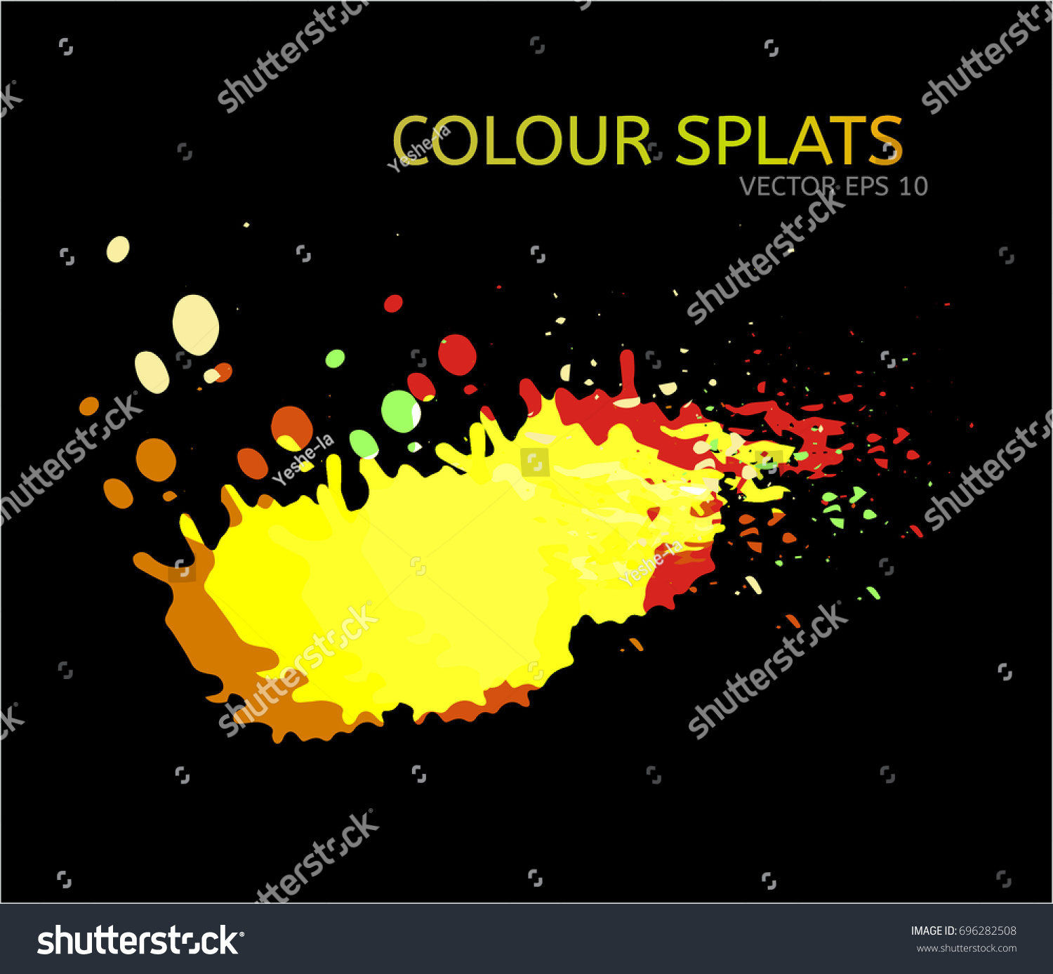 Stock Vector Vector Color Splats Graphic Paint Splatter And Drops Logo Or Cover Design Modern Simple Elements 696282508 