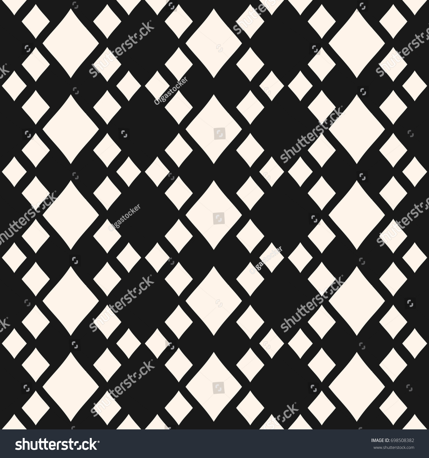 Vector Geometric Texture Rhombuses Diamonds Seamless Stock Vector ...