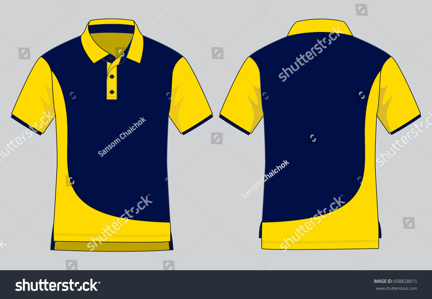 Polo Shirt Design Vector Curve Style Stock Vector (Royalty Free ...