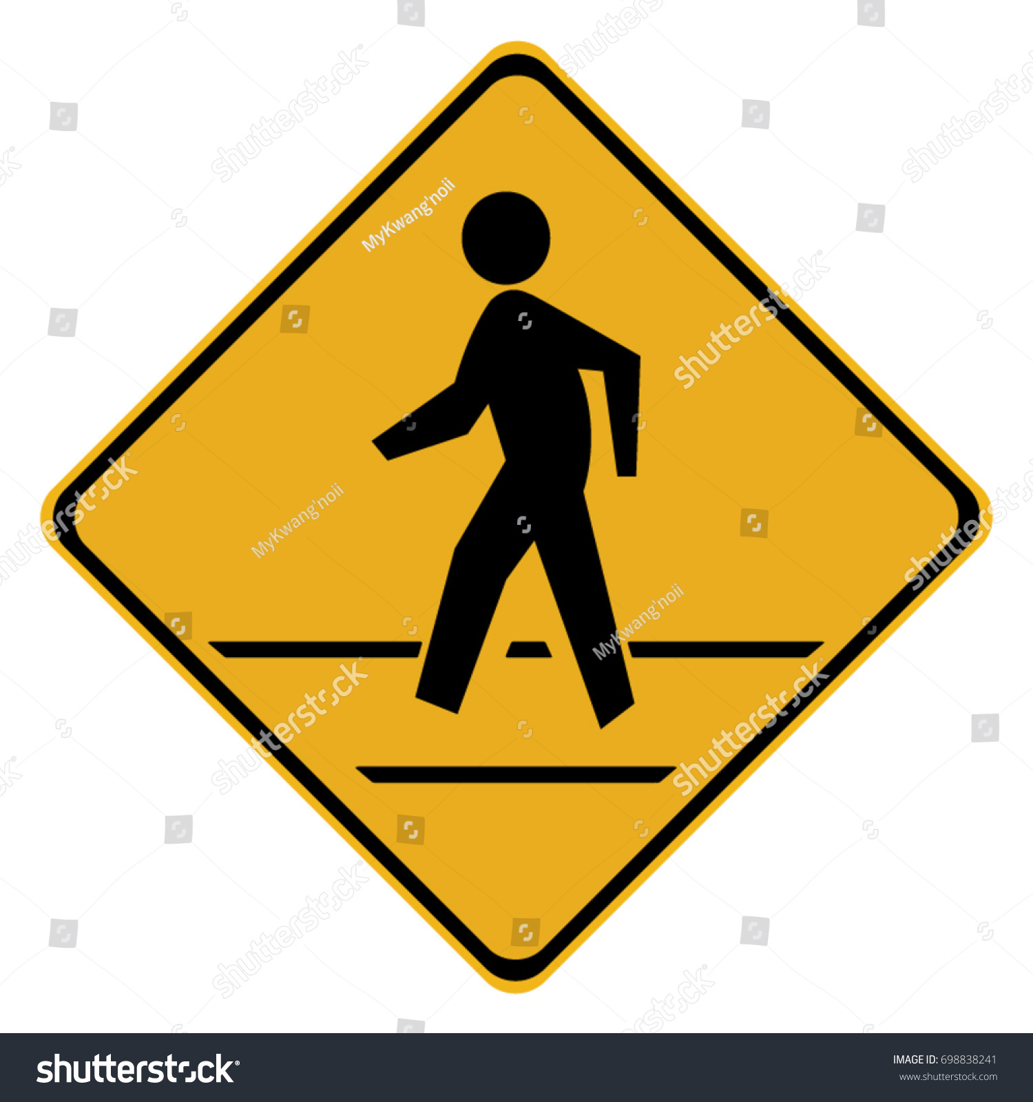 25,297 Caution Pedestrians Images, Stock Photos & Vectors | Shutterstock