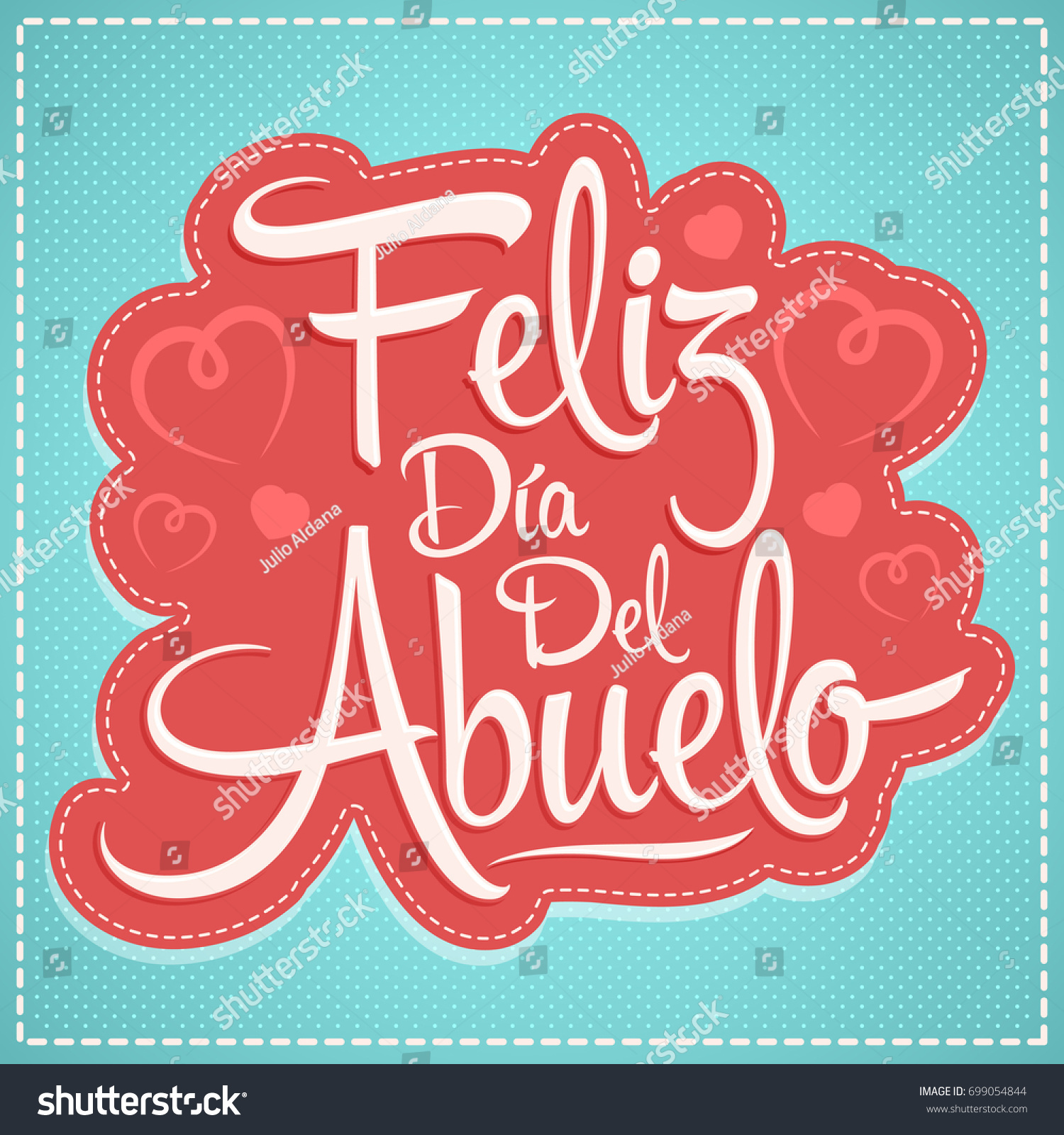 Feliz Dia Del Abuelo Happy Grandparent Stock Vector (Royalty Free