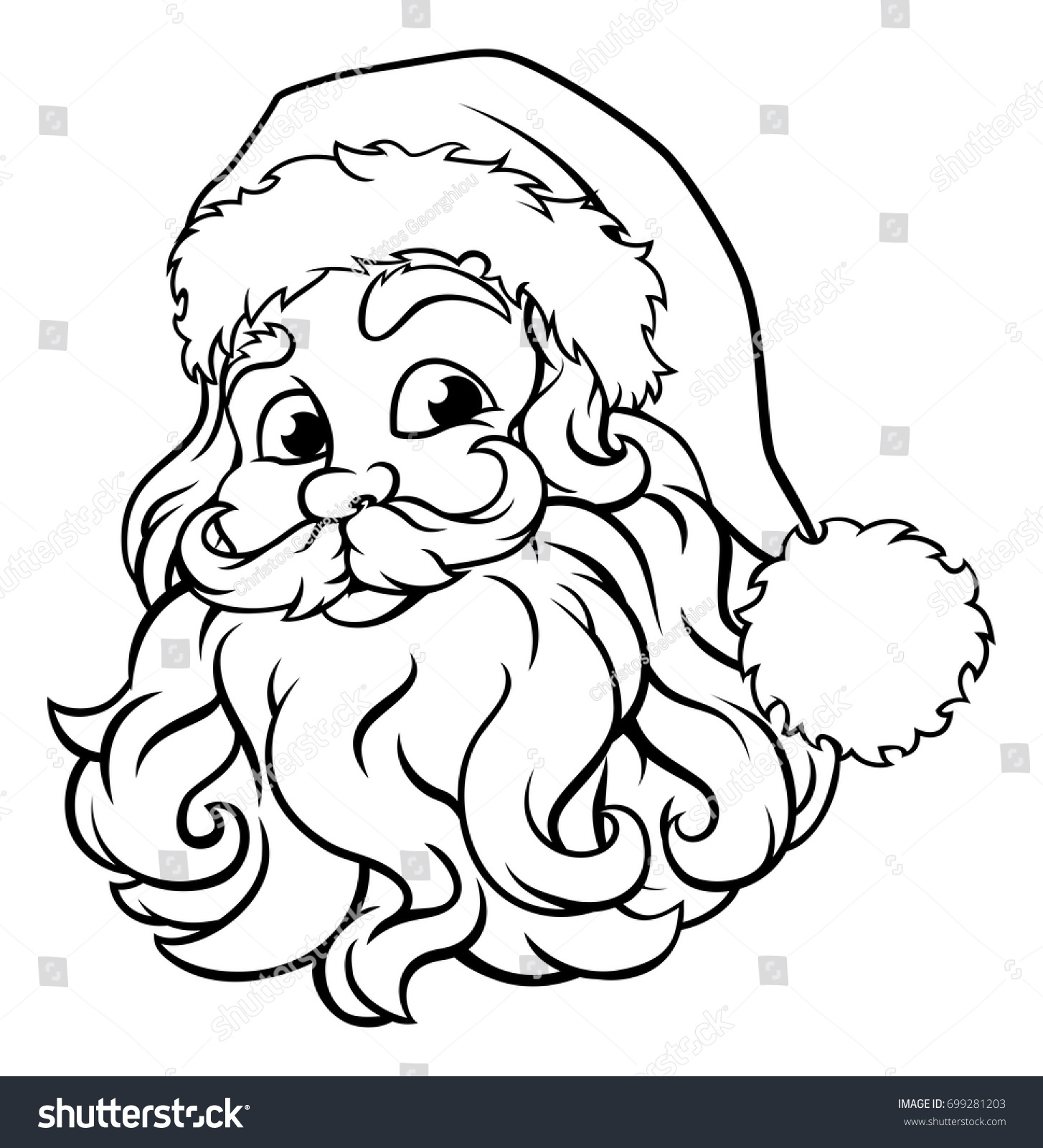 Christmas Santa Claus Illustration Vintage Woodcut Stock Vector ...