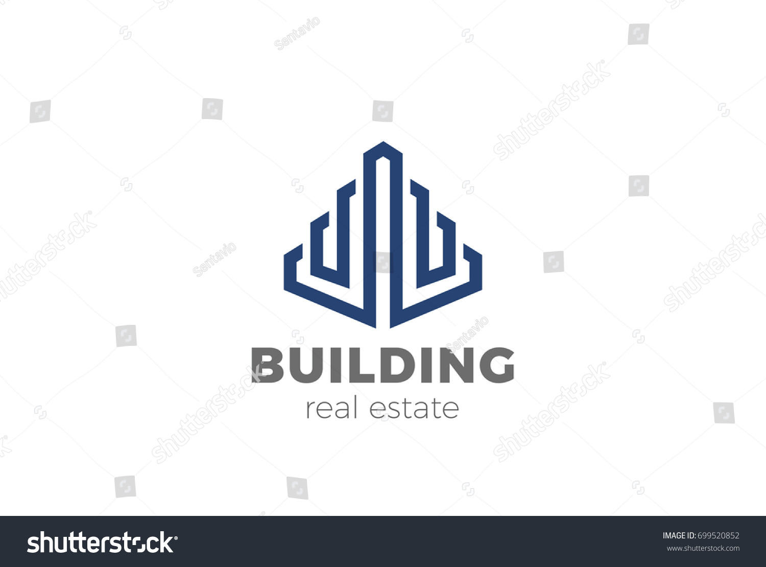 Real Estate Skyscraper Logo Design Vector Stock Vector (Royalty Free ...