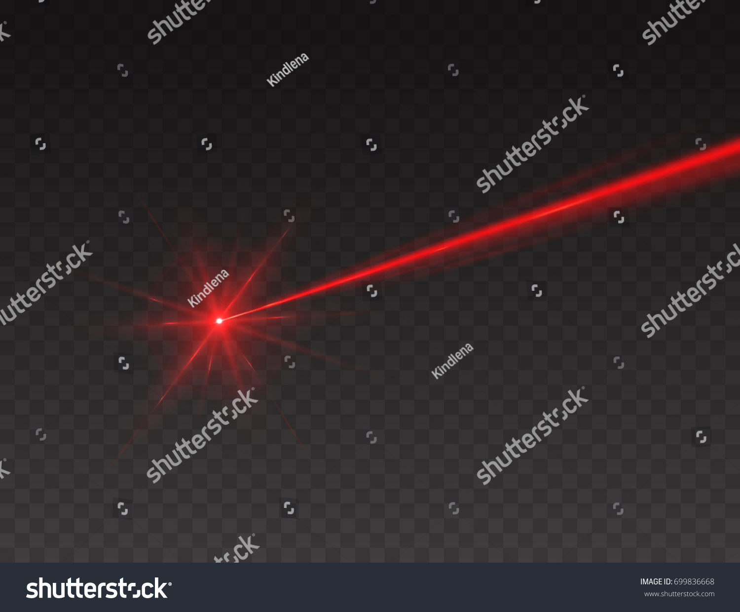 Lazer Beam Isolated On Transparent Background Stock Vector (Royalty ...