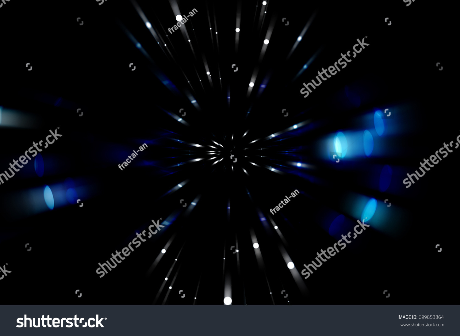 Explosion Background Blue Illustration Stock Illustration 699853864 ...