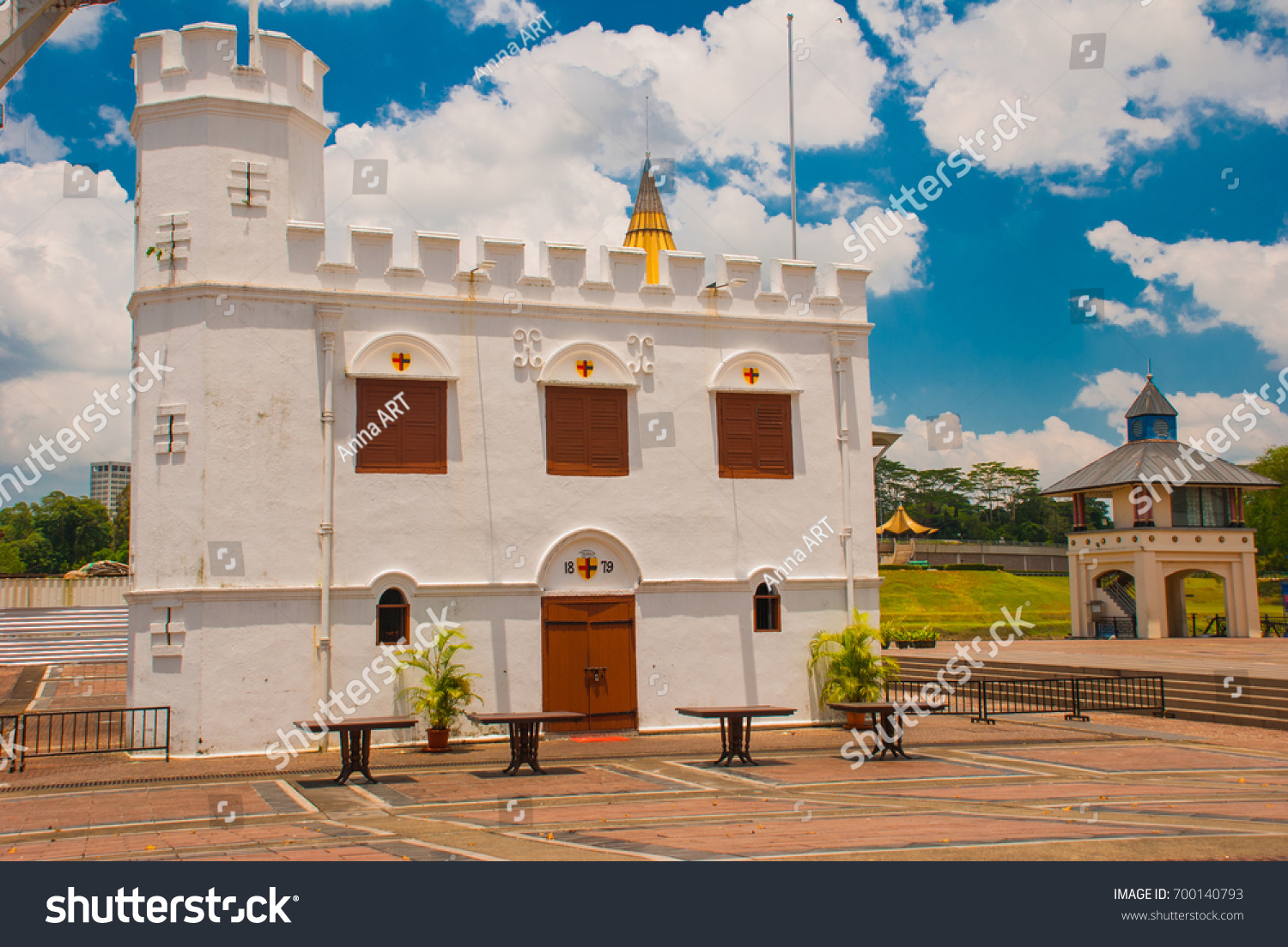 Square Tower Waterfront Kuching Sarawak Malaysia Stock Photo 700140793