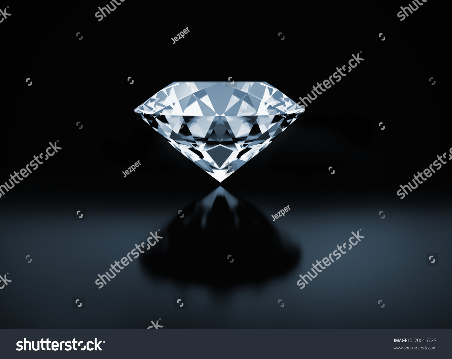 Diamond On Black Background Stock Illustration 70016725 | Shutterstock