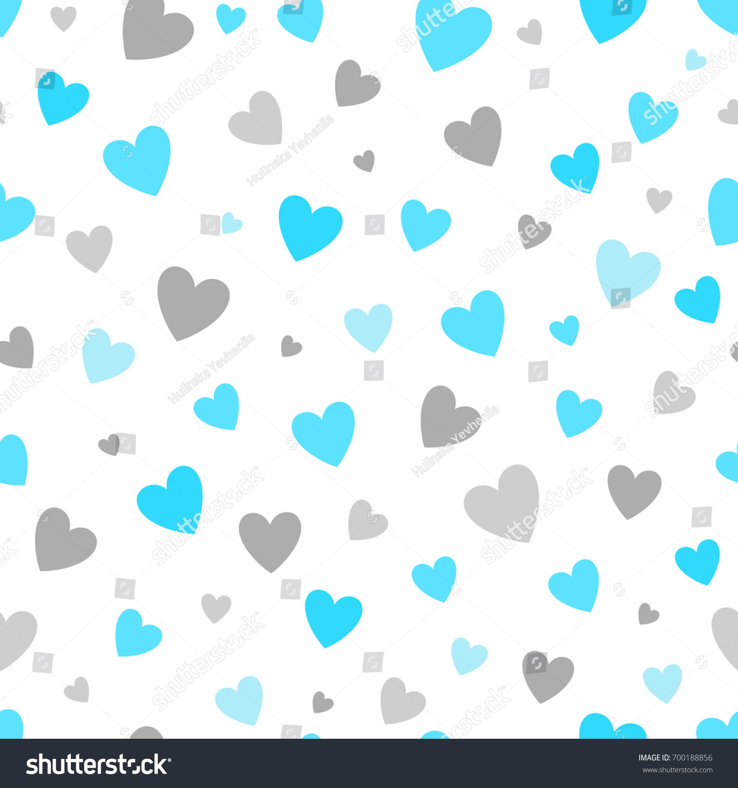 Seamless Pattern White Background Blue Silver Stock Vector (Royalty ...