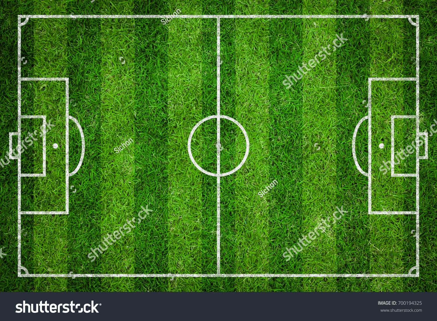 Football Field Image Natural Green Grass Stock Photo 700194325 ...