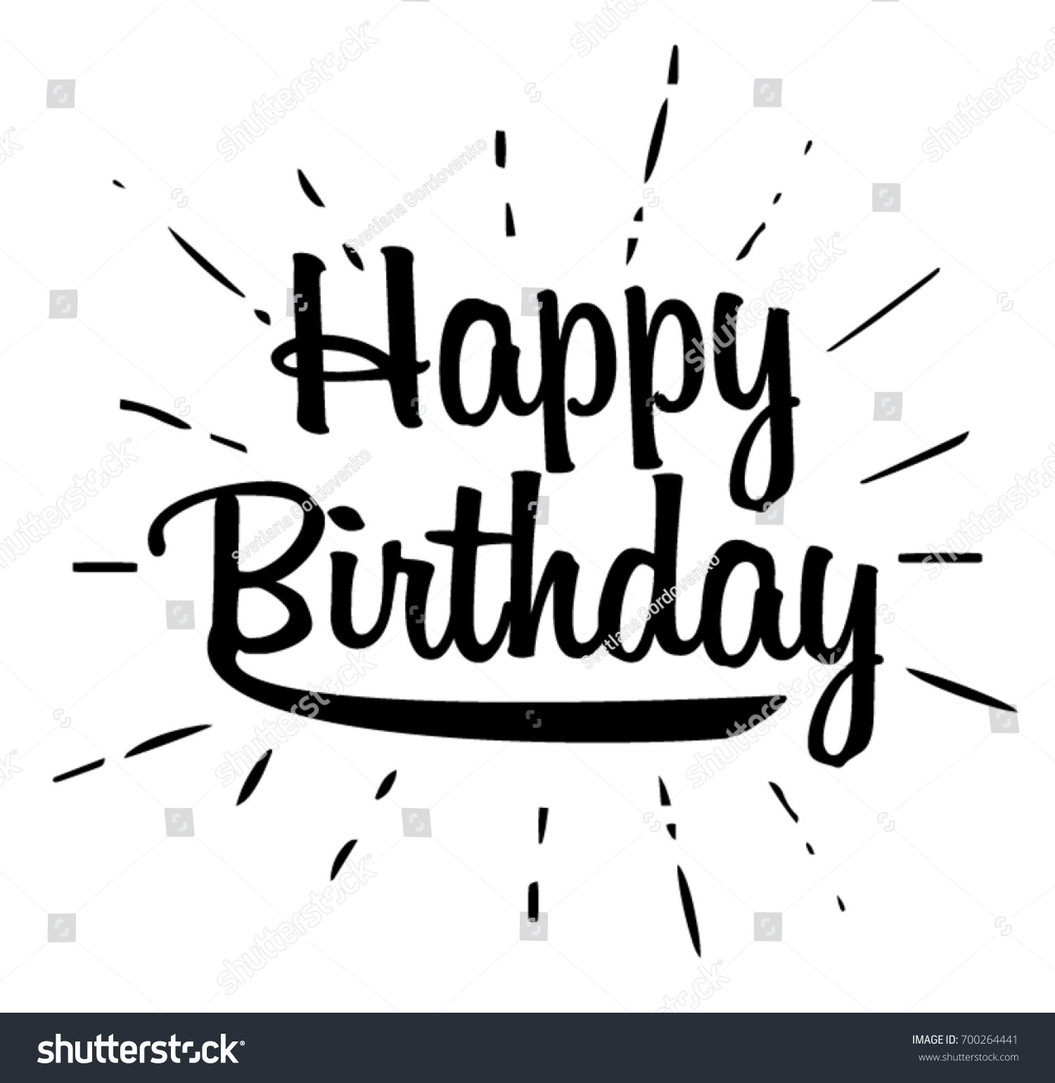 Happy Birthday Cartoon On White Background Stock Vector (Royalty Free ...