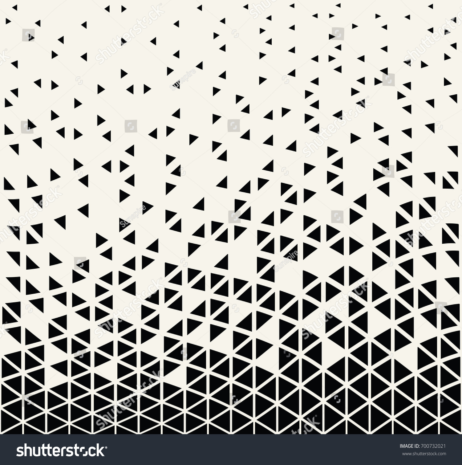 Geometric Triangle Halftone Pattern Stock Vector (Royalty Free ...