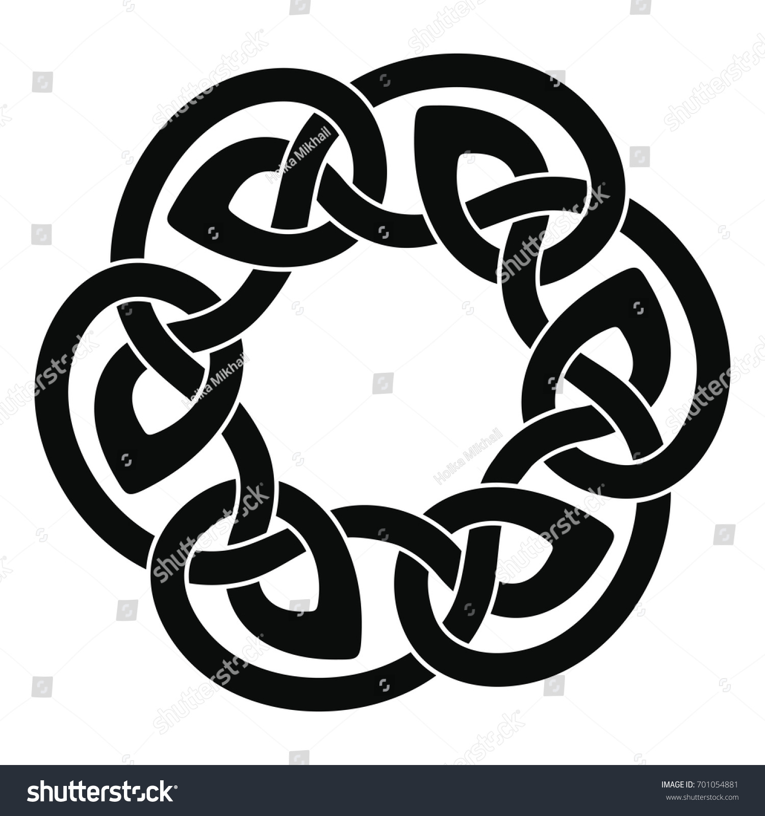 Celtic National Ornament Form Ring Vector Stock Vector (Royalty Free ...