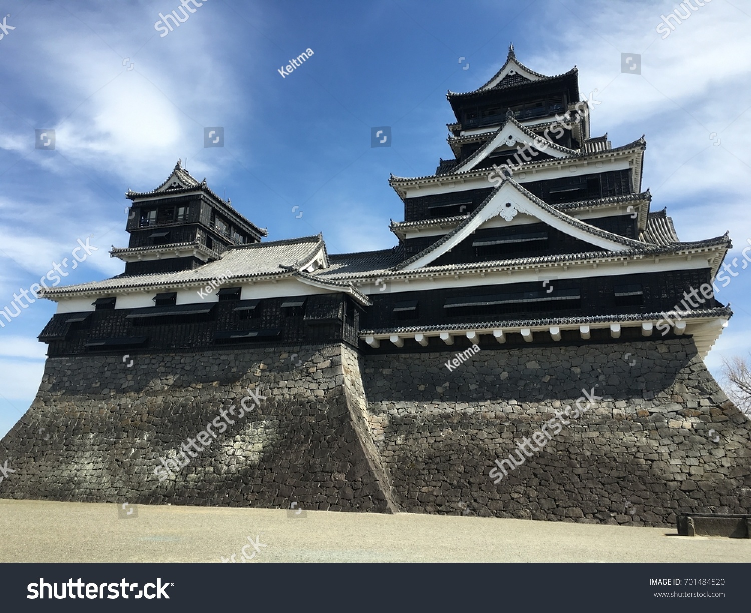 Kumamoto Japanese Castle View Kyushu Japan Stock Photo 701484520 ...