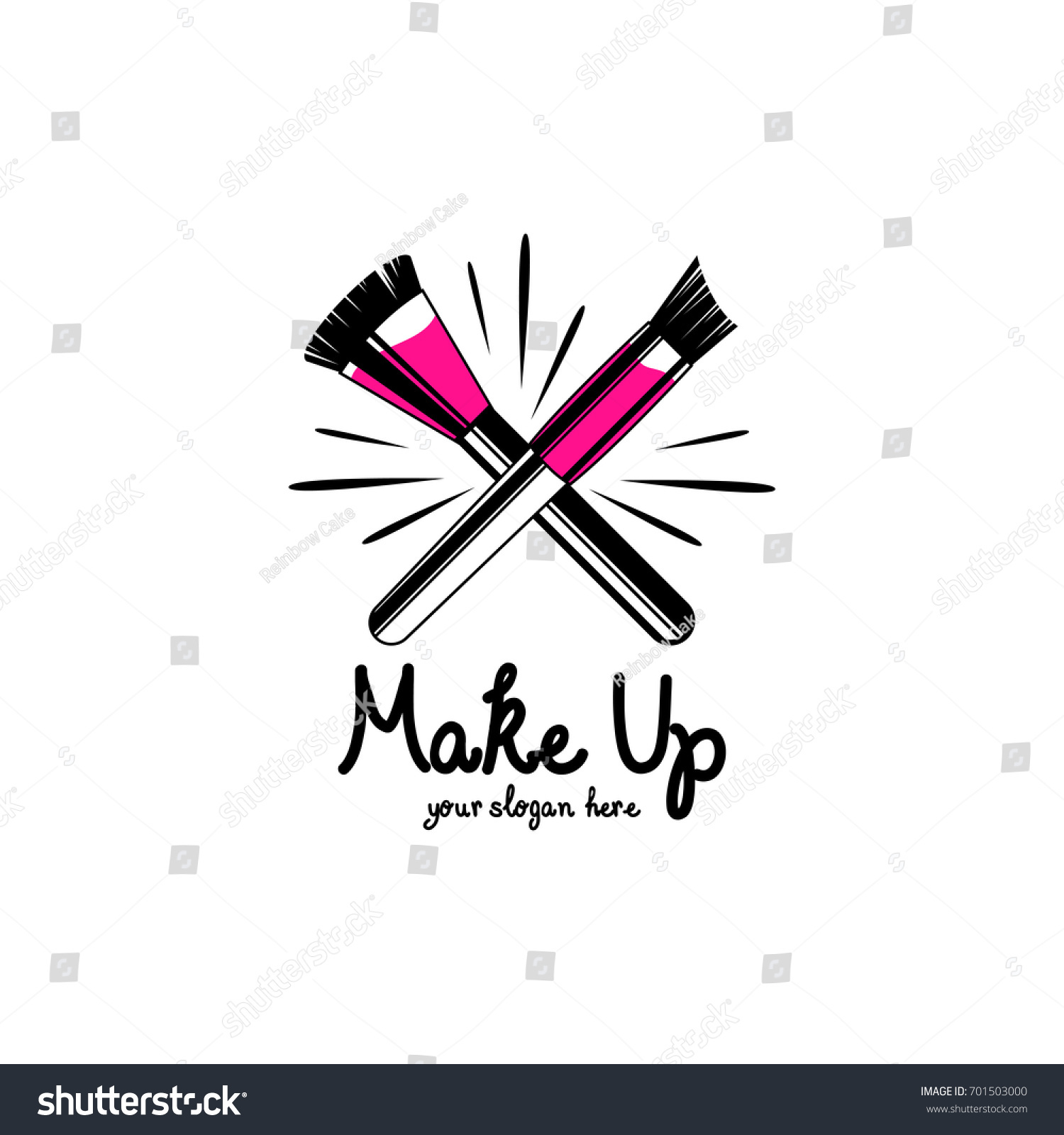 Makeup Beauty Logo Stock Vector (Royalty Free) 701503000 | Shutterstock